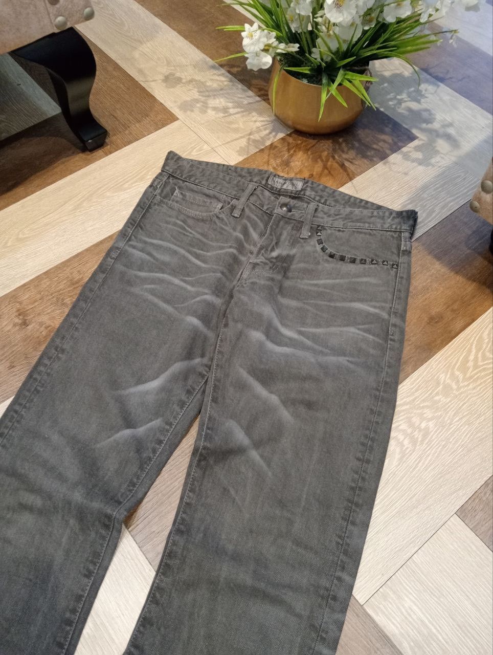 Vanquish VANQUISH JAPAN GREY WASHED DENIM PANTS Size US 32 / EU 48 - 4 Thumbnail