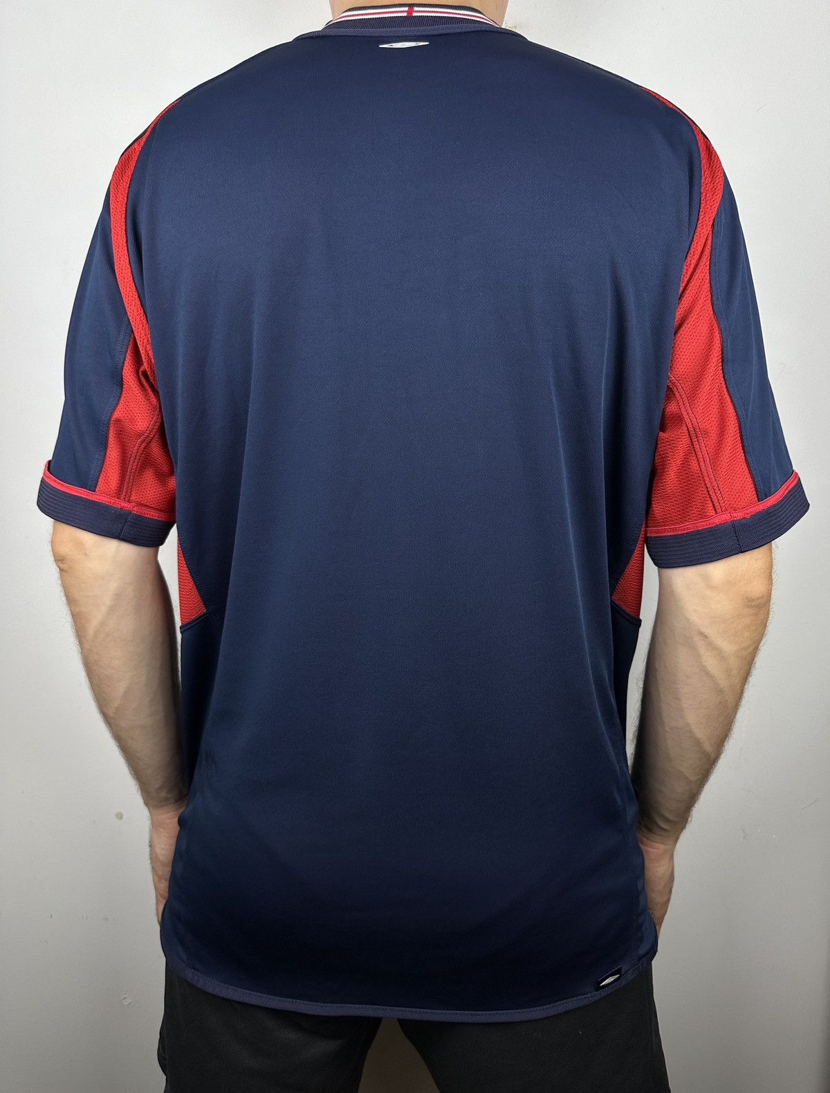 Umbro England 2002 Away Reversible Soccer Jersey Football Shirt Size US XL / EU 56 / 4 - 5 Thumbnail