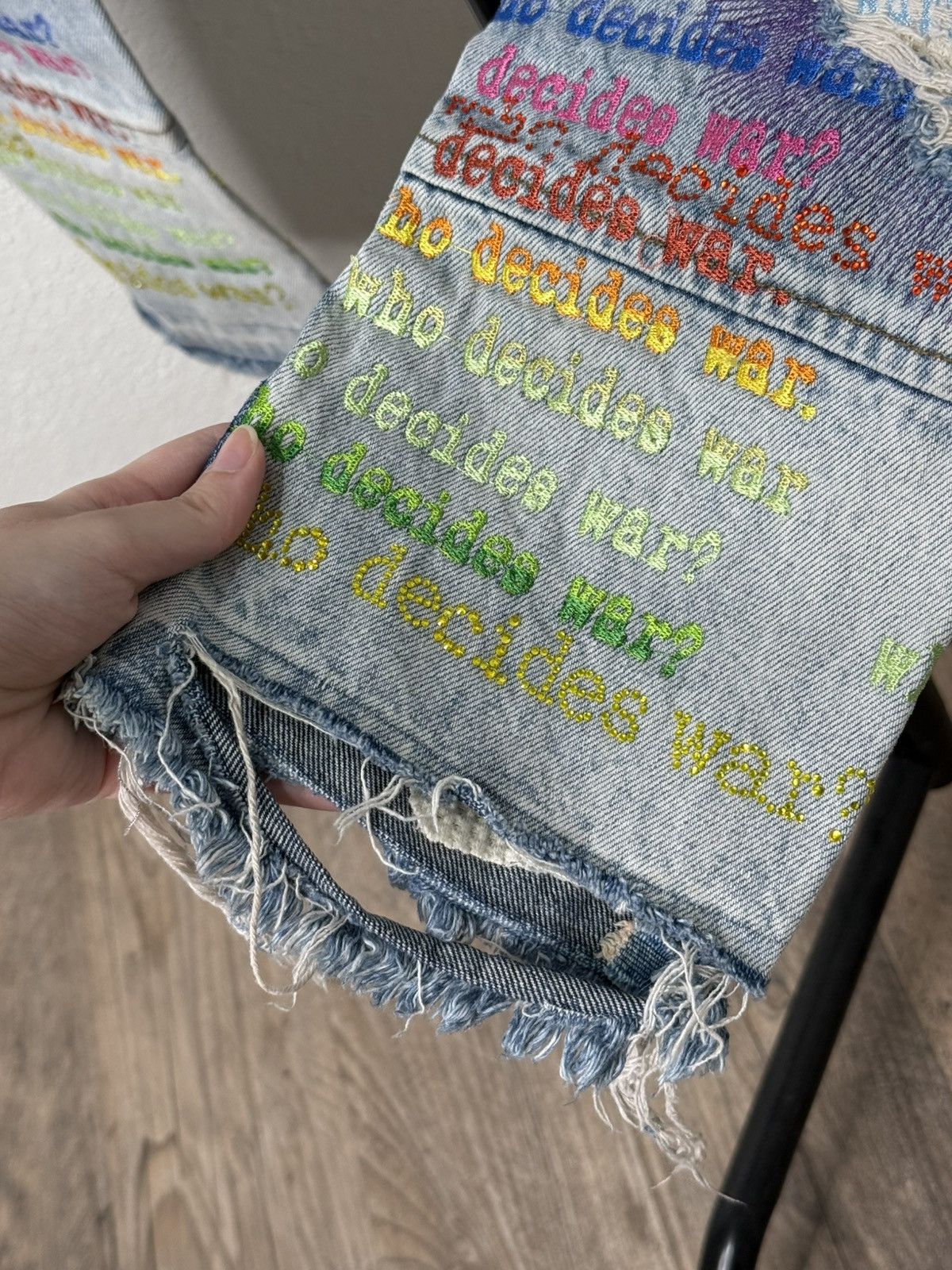 Who Decides War Who Decides War ROYGBIV Scripture Jeans Size US 30 / EU 46 - 11 Thumbnail