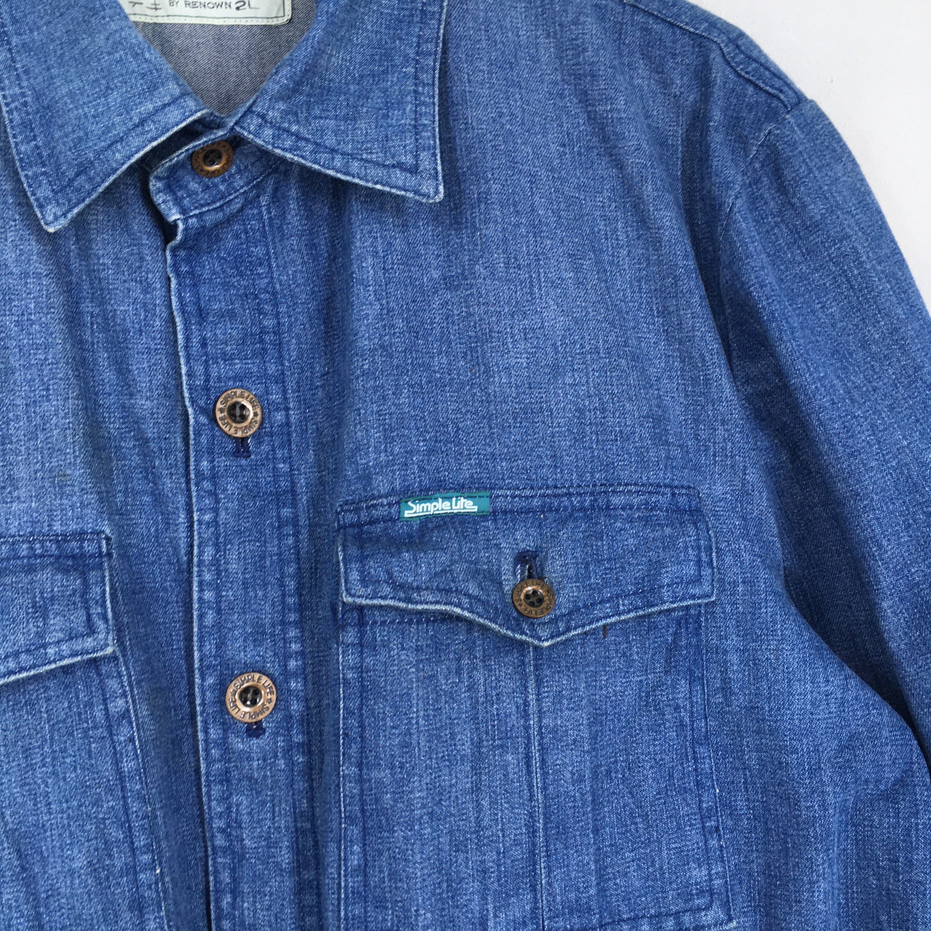 Vintage Vintage Simple Life Denim Worker Jacket Large Size US L / EU 52-54 / 3 - 4 Thumbnail
