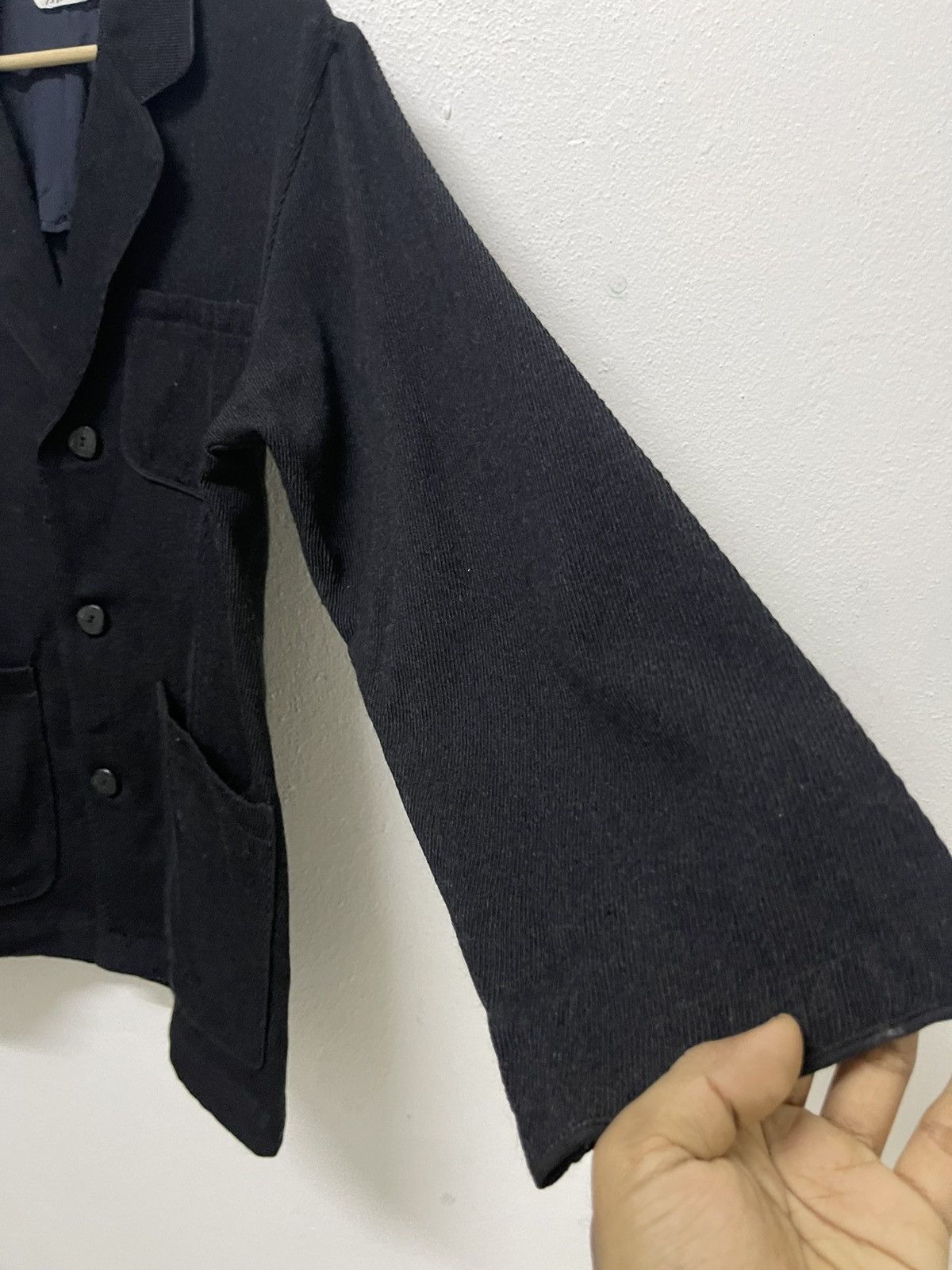 Yohji Yamamoto 1990 YOHJI YAMAMOTO Y’S FOR LIVING DOUBLE BREAST WOOL JACKET Size US M / EU 48-50 / 2 - 6 Thumbnail