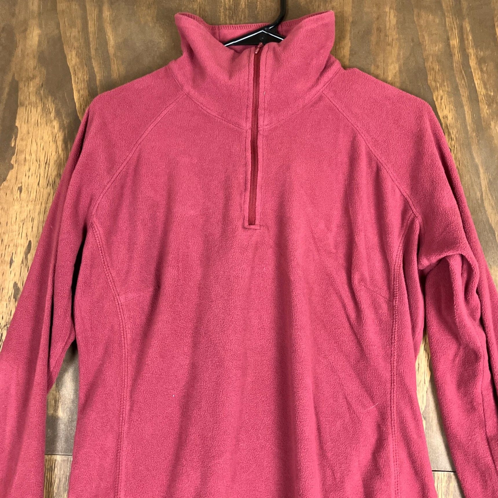 Vintage Columbia Womens Jacket 1/4 Zip Long Sleeve Lightweight XL Purple Wine Berry Casual Travel Workwear Size XL / US 12-14 / IT 48-50 - 2 Thumbnail