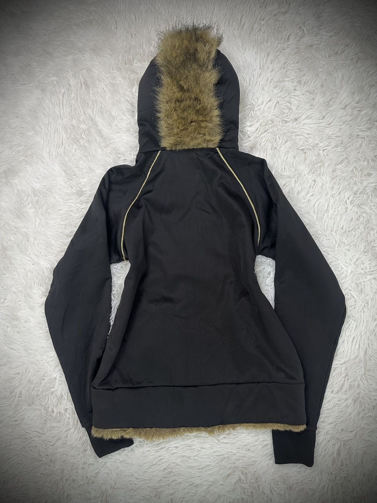 14th Addiction rare 2000s japanese brand LA GATE mohawk fur punk hoodie Size US M / EU 48-50 / 2 - 6 Thumbnail