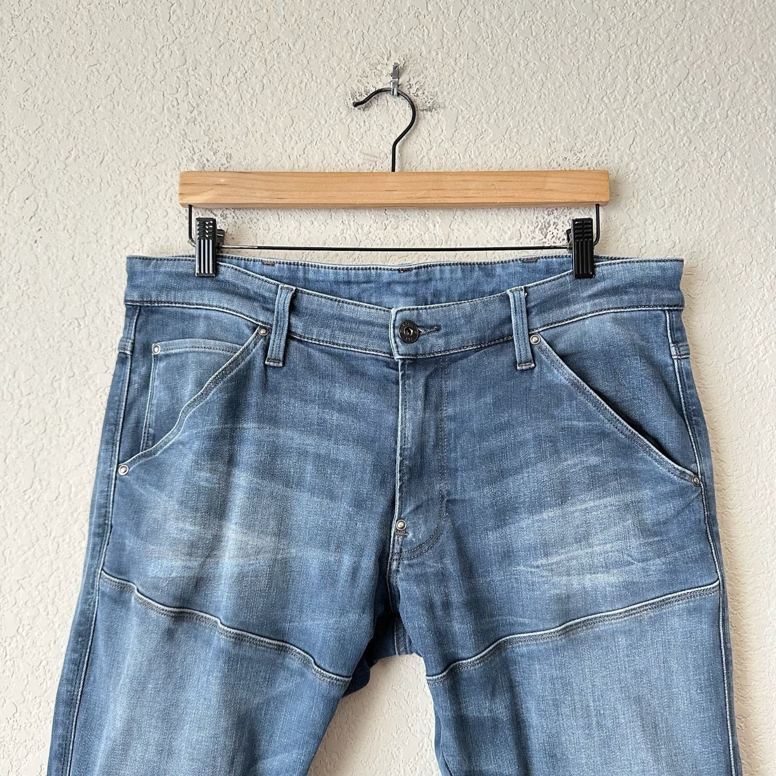 G-Star G-STAR RAW Skinny Jeans 5620 3D Zip Knee Moto Biker Grunge Size US 36 / EU 52 - 3 Thumbnail