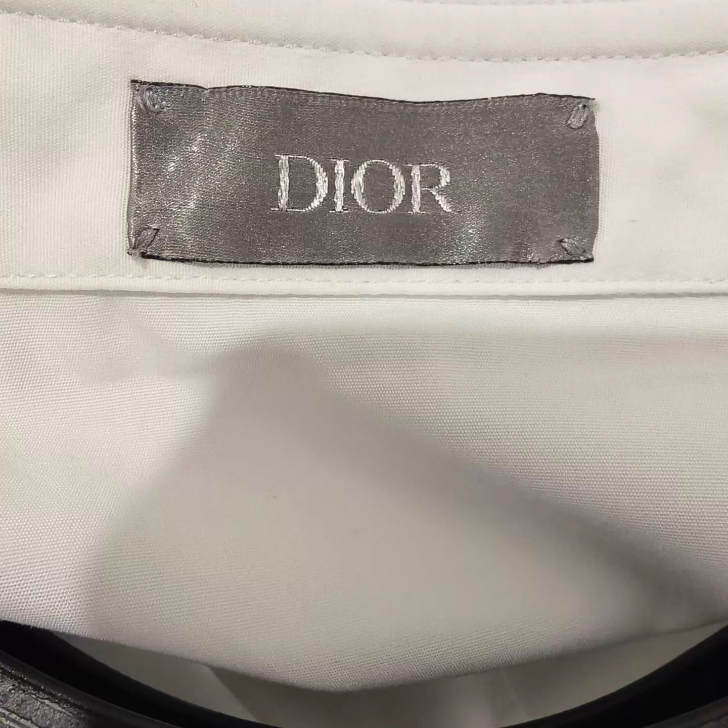 Dior Dior Neck Embroidered Logo Shirt 40 99 Size US M / EU 48-50 / 2 - 3 Thumbnail