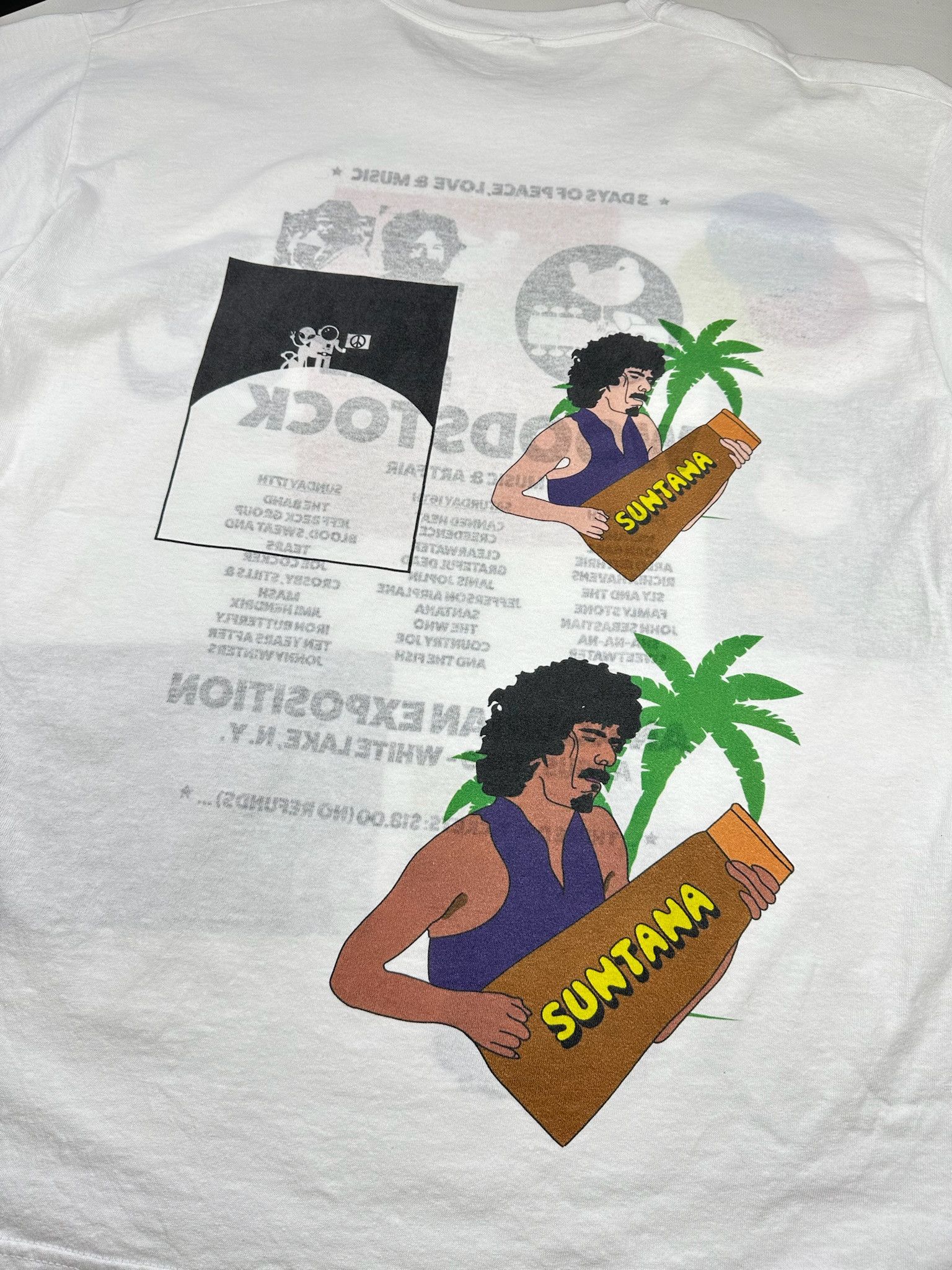 Other vintage WOODSTOCK acid drugs tee double sided tee shirt Size US XL / EU 56 / 4 - 6 Thumbnail