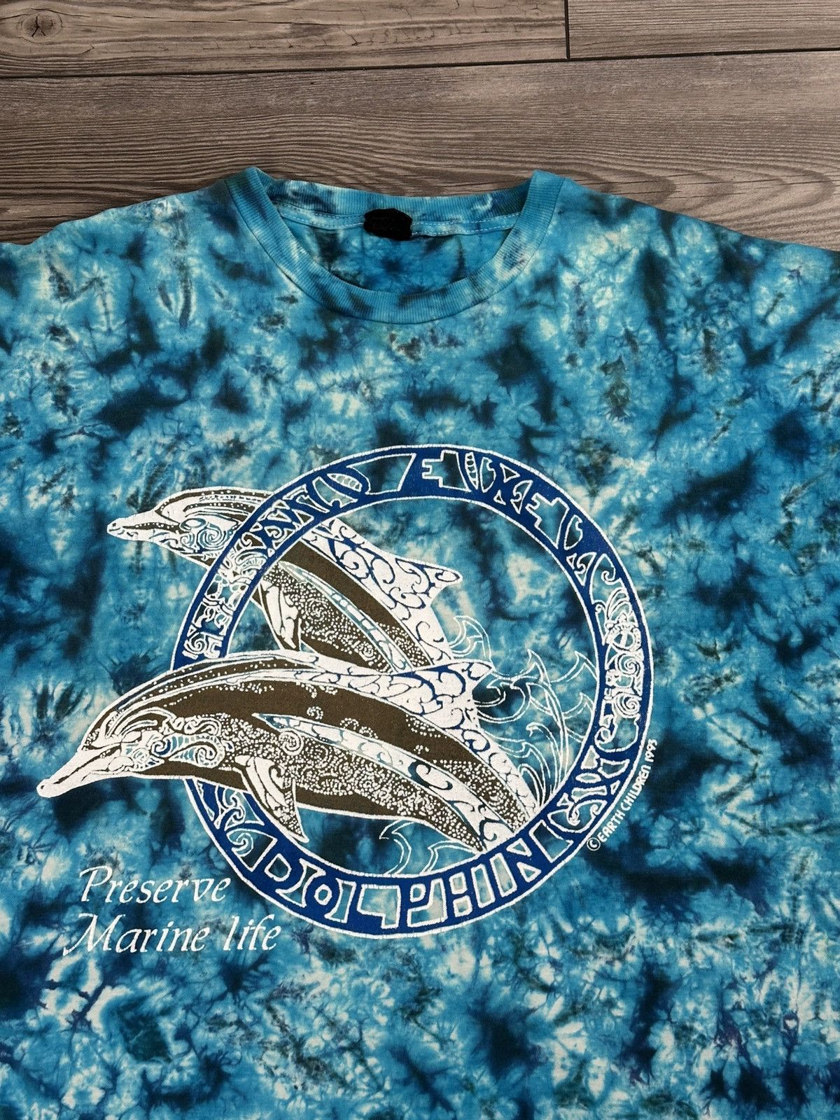 Vintage Vintage 90’s Preserve Marine Life Dolphin Tie Dye T Shirt Size US XL / EU 56 / 4 - 3 Thumbnail