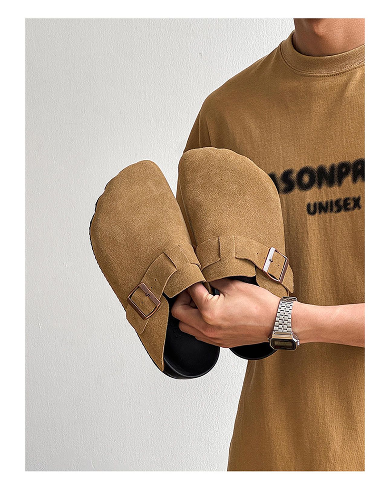 Other Stylish Unisex Suede Slip-On Clogs Size US 10 / EU 43 - 2 Thumbnail