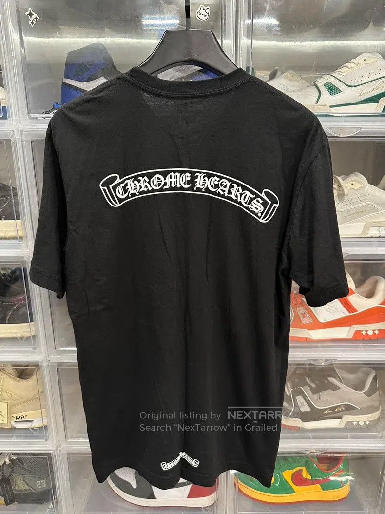 CHROME HEARTS Size L Sanskrit scroll short sleeve