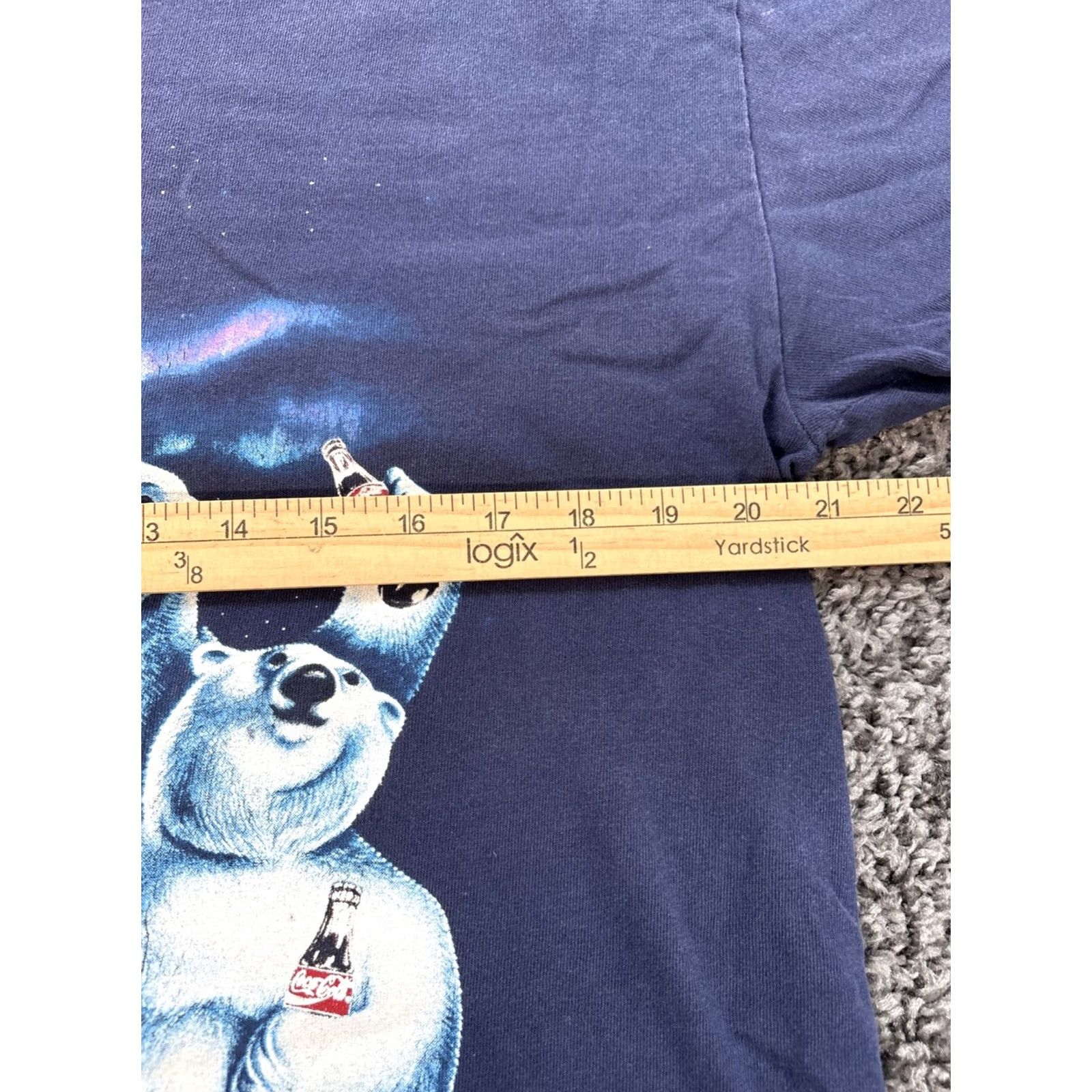 Vintage VINTAGE Coca Cola Polar Bears T-Shirt Men’s L Blue 90s USA Single Stitch Mens L Shirt Size US L / EU 52-54 / 3 - 3 Thumbnail