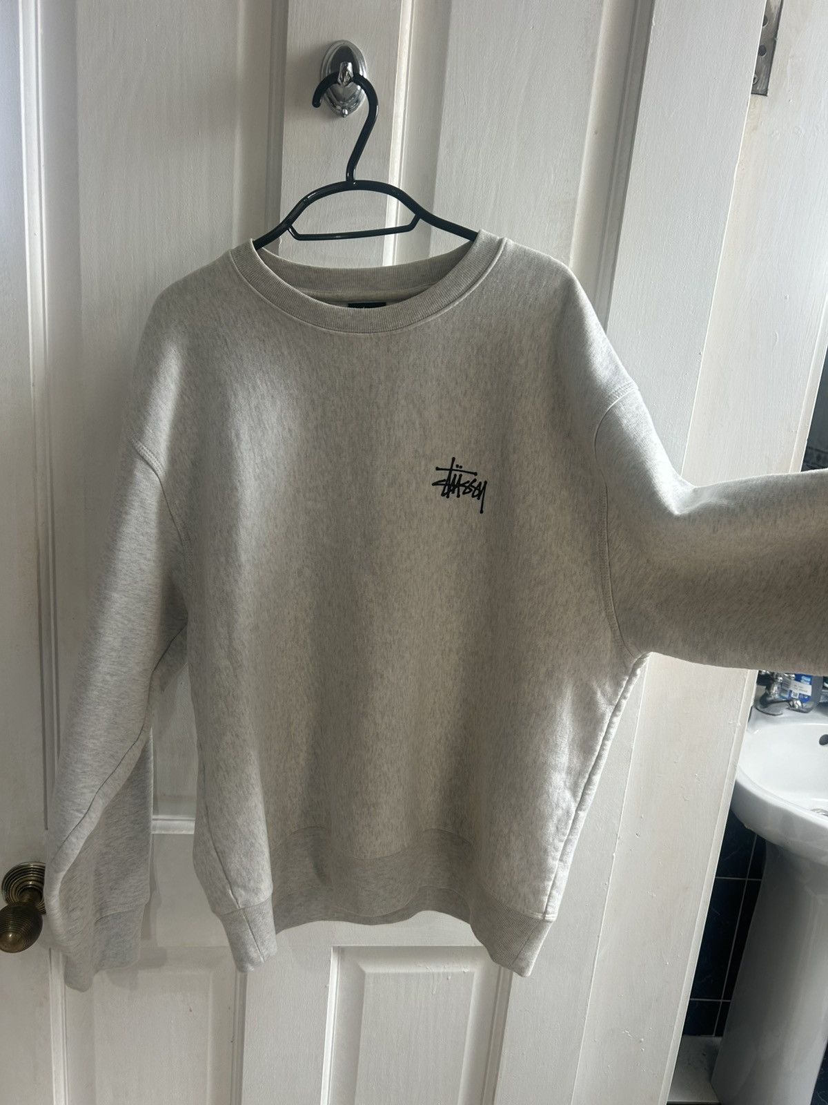 Stussy Grey stussy logo sweatshirt Size US M / EU 48-50 / 2 - 6 Thumbnail
