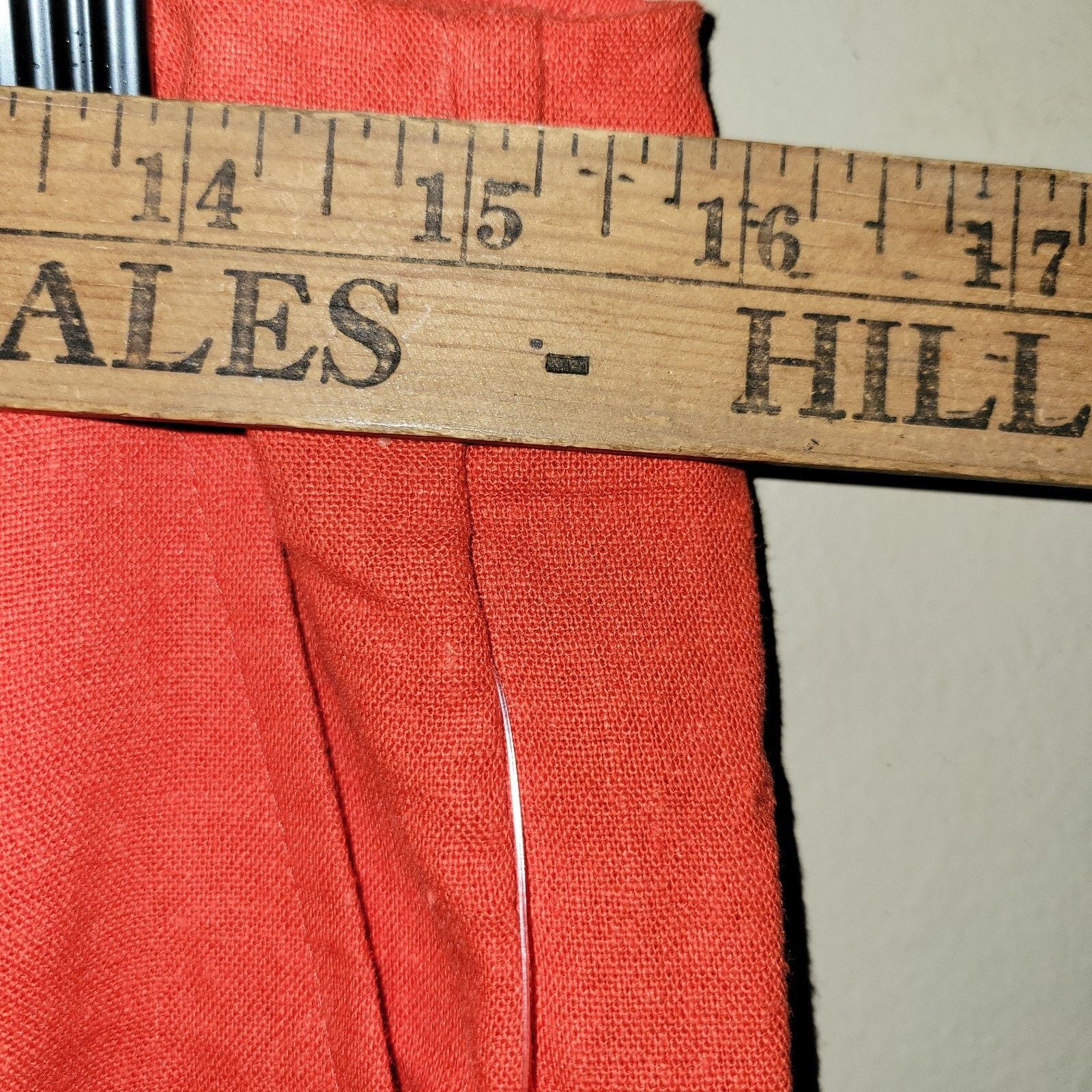 & Other Stories Women's a. new day red pleated linen/rayon blend pants SZ 8 Size 30" / US 8 / IT 44 - 2 Thumbnail