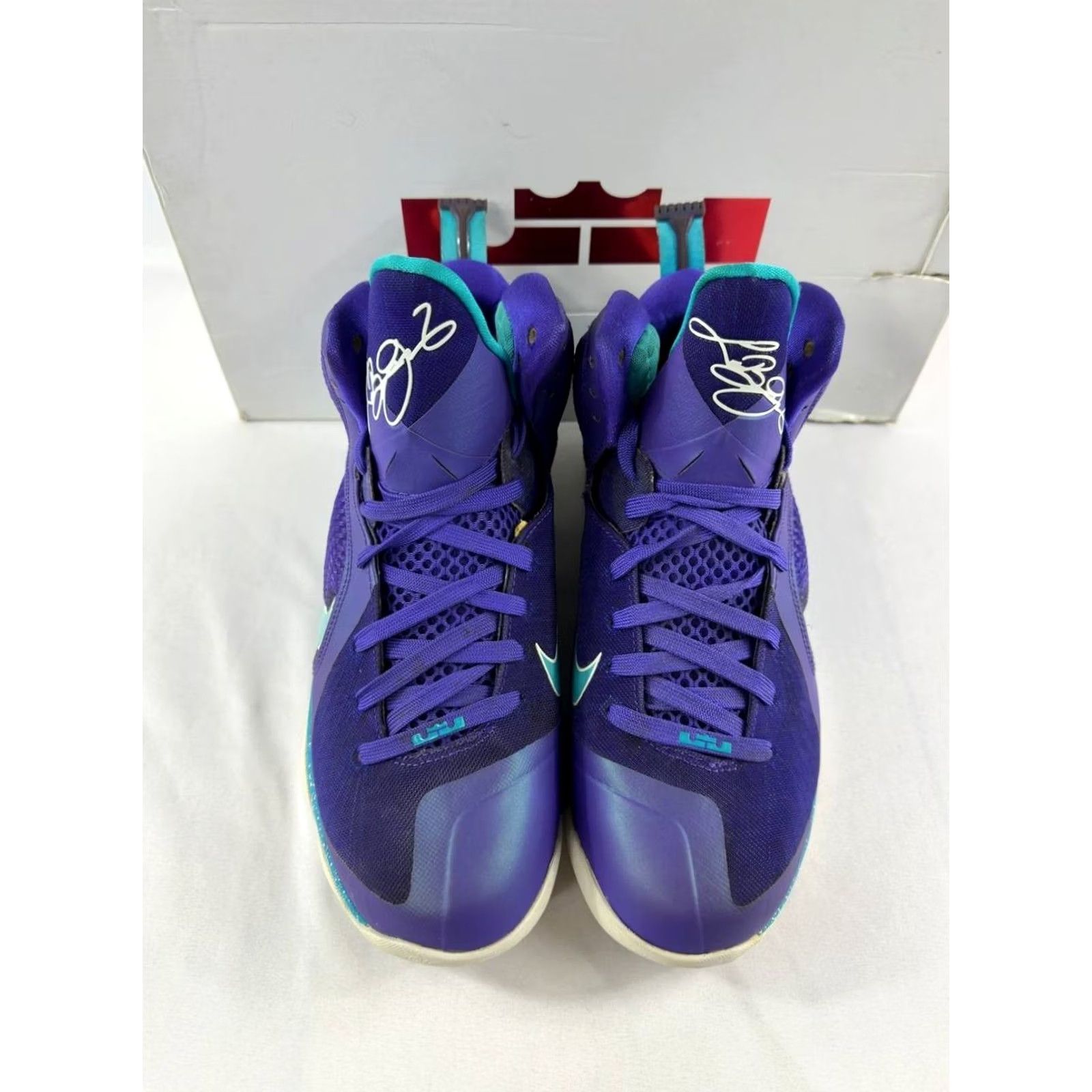 Nike Nike LeBron 9 Sneaker Purple 2012 469764-500 Men's Size 9 Size US 9 / EU 42 - 3 Thumbnail