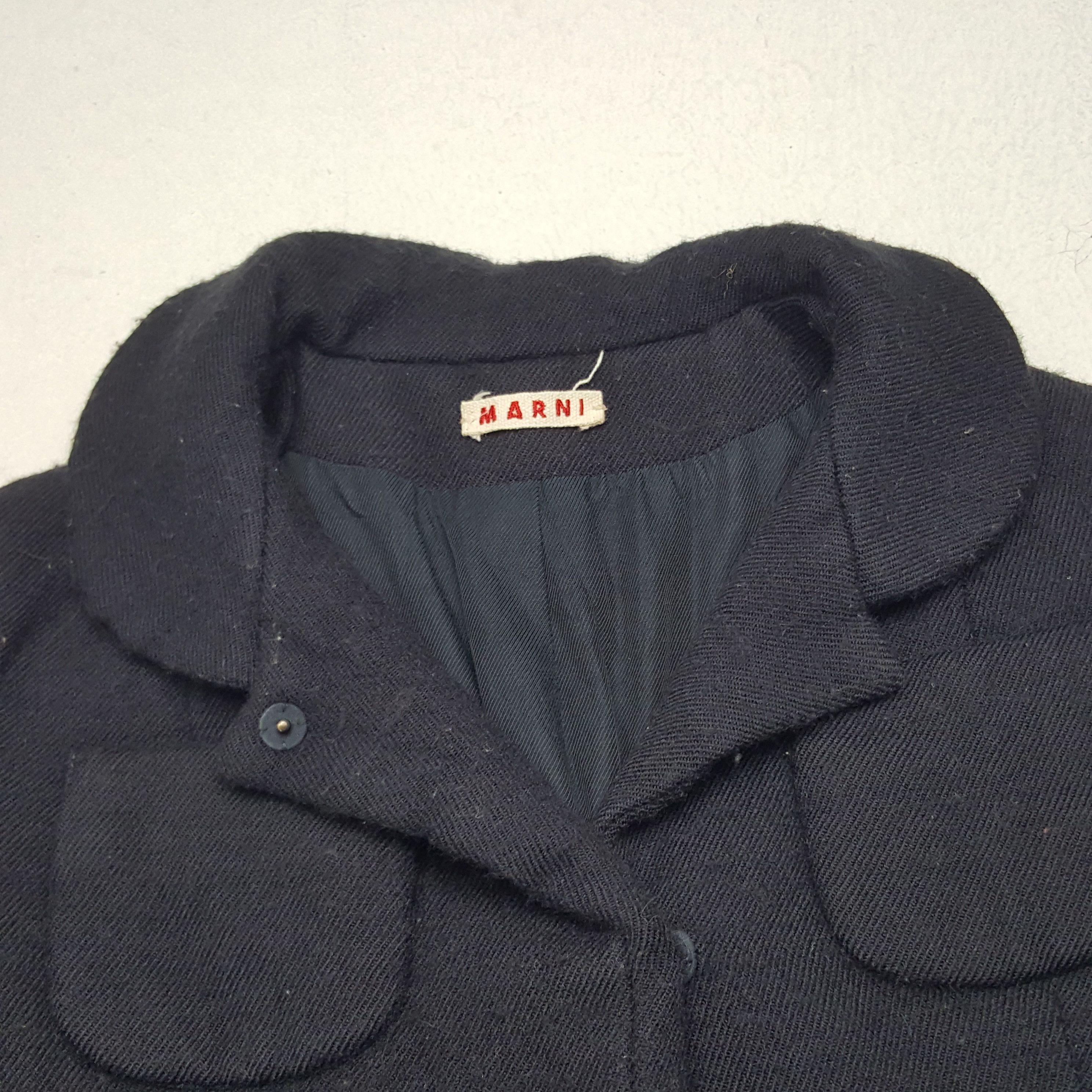 Marni × Vintage Vintage Marni Kid Wool Coat Jacket Size XXS / US 00 / IT 34 - 3 Thumbnail