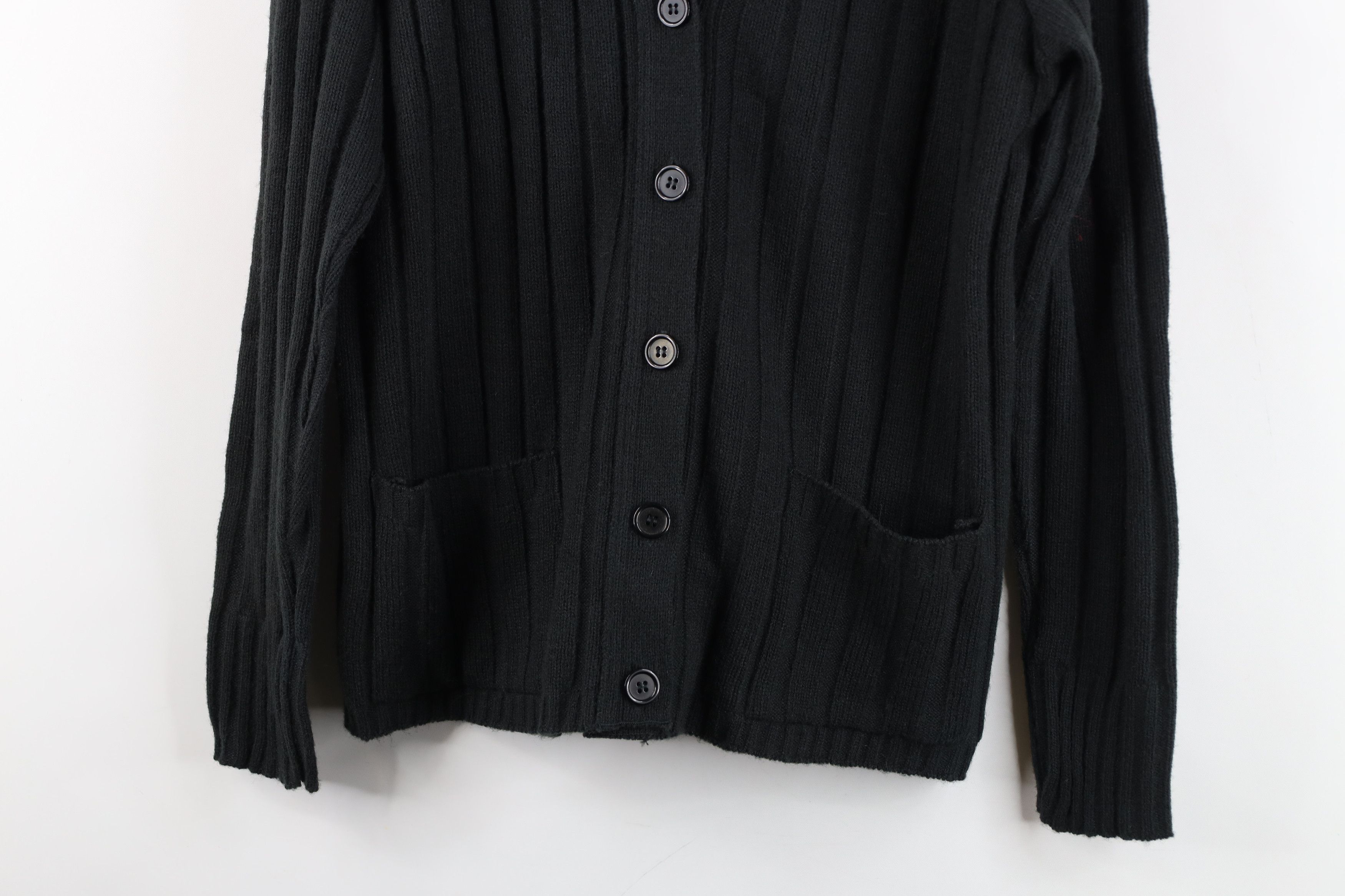 Vintage Vintage 60s 70s Streetwear Ribbed Knit Cardigan Sweater USA Size M / US 6-8 / IT 42-44 - 3 Thumbnail