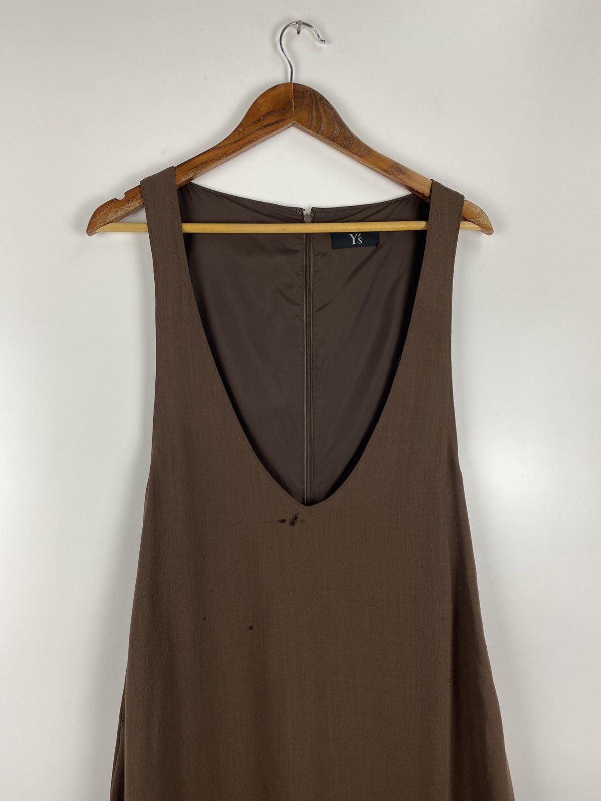 Y's × Yohji Yamamoto Y’s Wool V Neck Dress Size S / US 4 / IT 40 - 4 Thumbnail