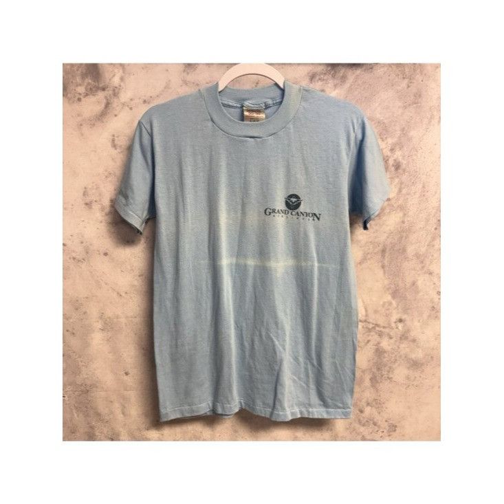 Vintage Vintage 80s Grand Canyon T Shirt Mens M Blue Single Stitch Size US M / EU 48-50 / 2 - 3 Thumbnail