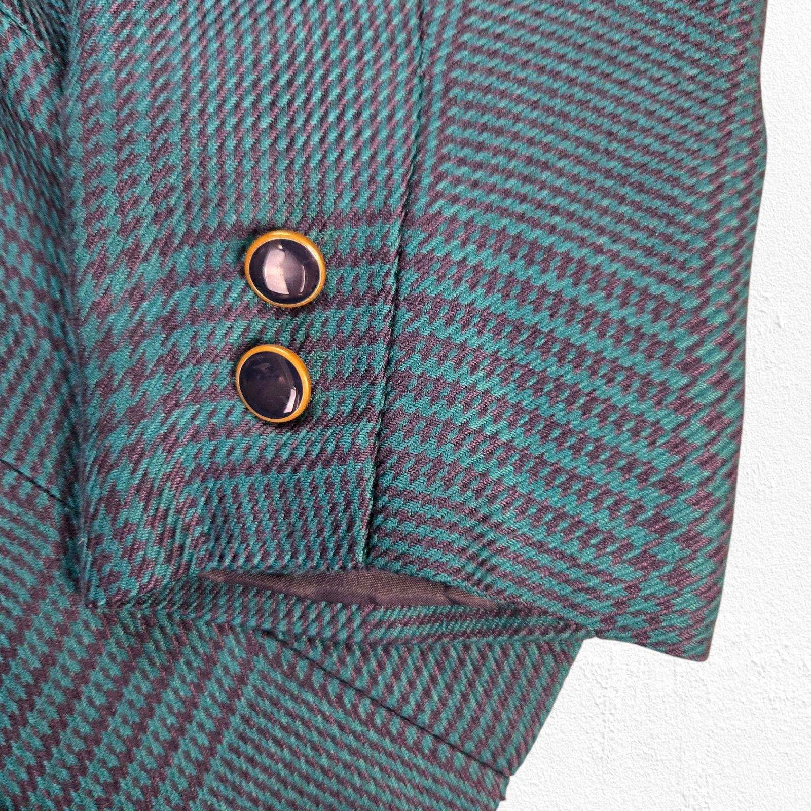 Vintage Vintage 80s Houndstooth Power Suit Set Size 4 Size 27" / US 4 / IT 40 - 4 Thumbnail