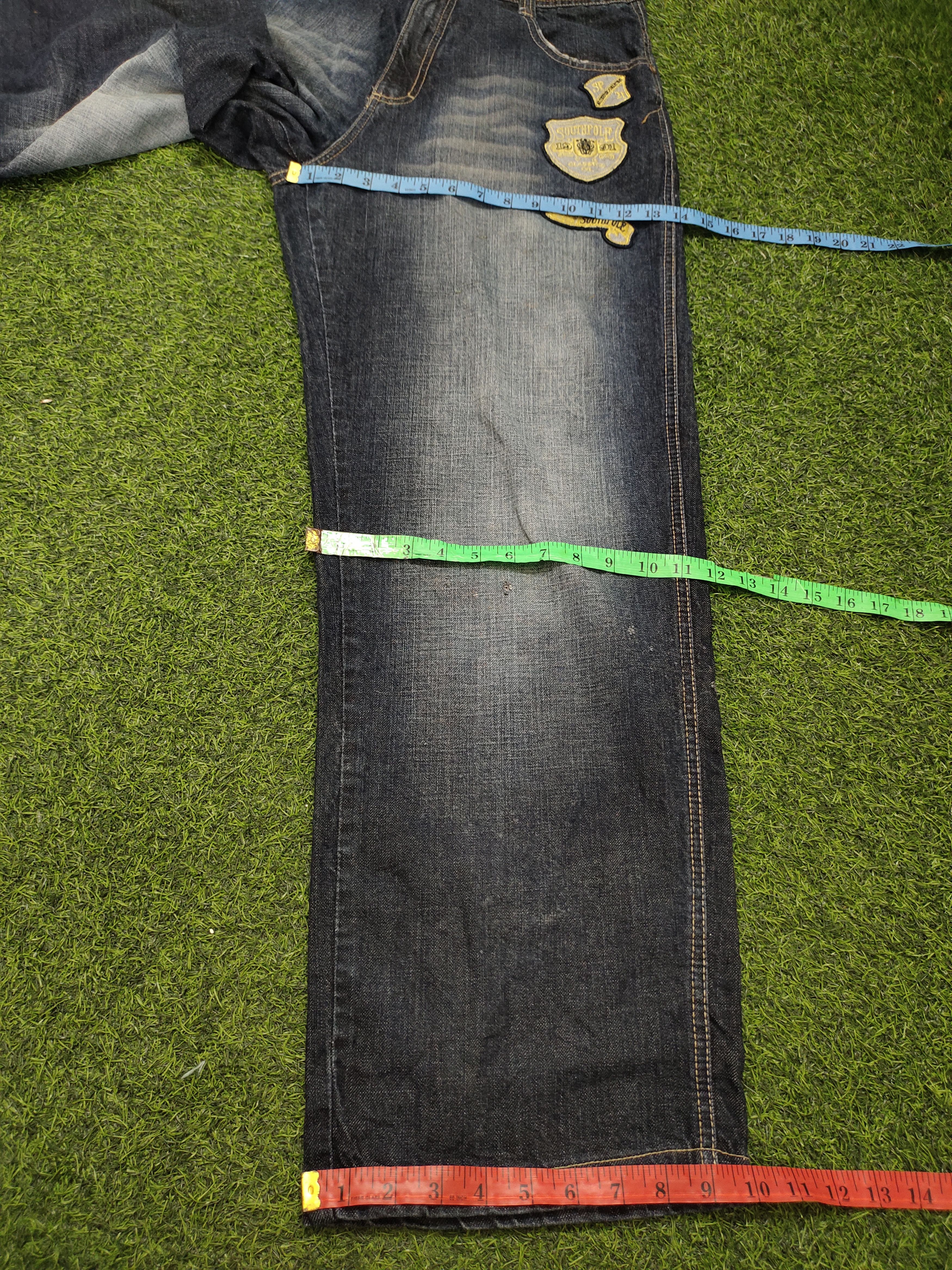 Southpole Vintage Y2k Southpole Patches Distress Faded Baggy Jeans Size US 34 / EU 50 - 15 Thumbnail