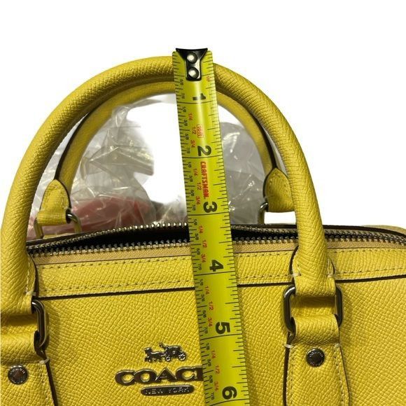 Coach NWT Coach Rowan Satchel Bag With Signature Canvas Strap Size ONE SIZE - 7 Thumbnail