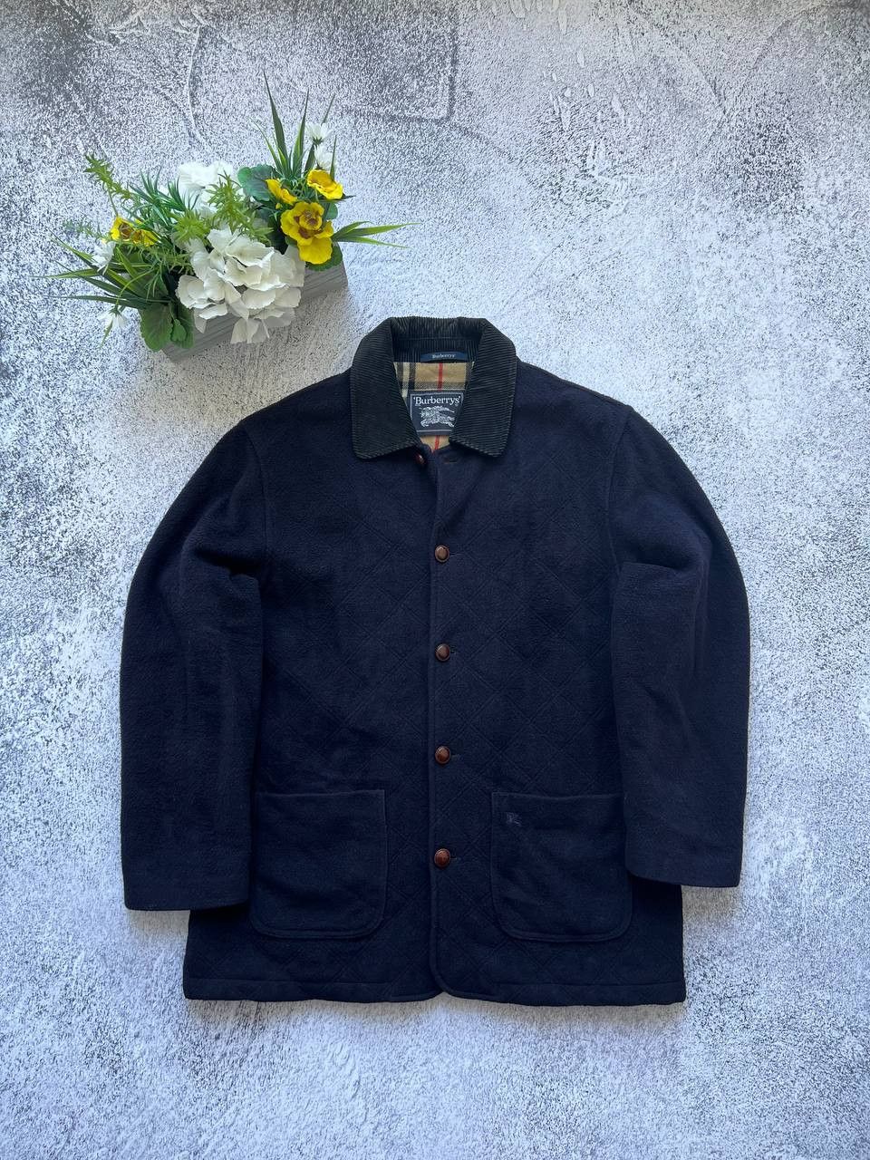 Burberry × Designer × Vintage Burberry london wool/lana mens coat jacket 90s Size US L / EU 52-54 / 3 - 1 Thumbnail
