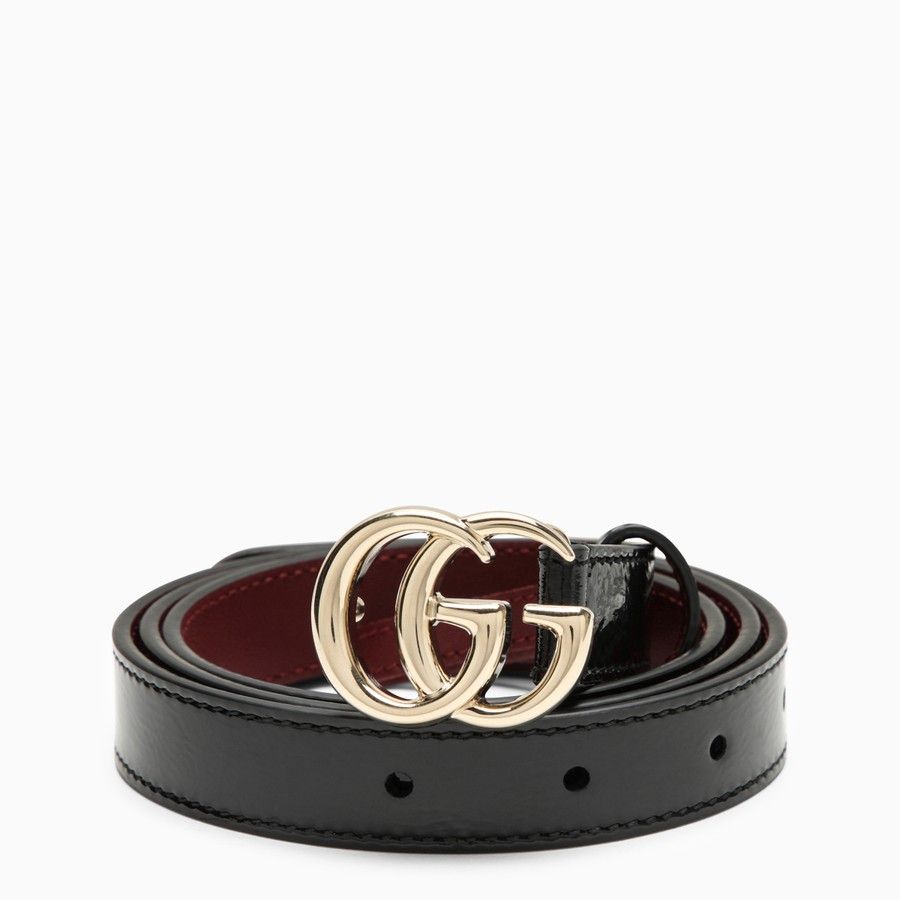 Gucci o1d2blof0824 Size: 80 / GG Marmont Thin Belt in Black Size ONE SIZE - 1 Thumbnail