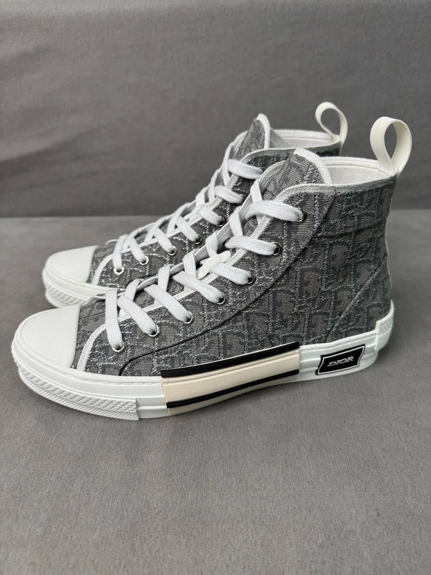 Dior Dior B23 Gray Canvas High. Size US 8.5 / EU 41-42 - 1 Thumbnail