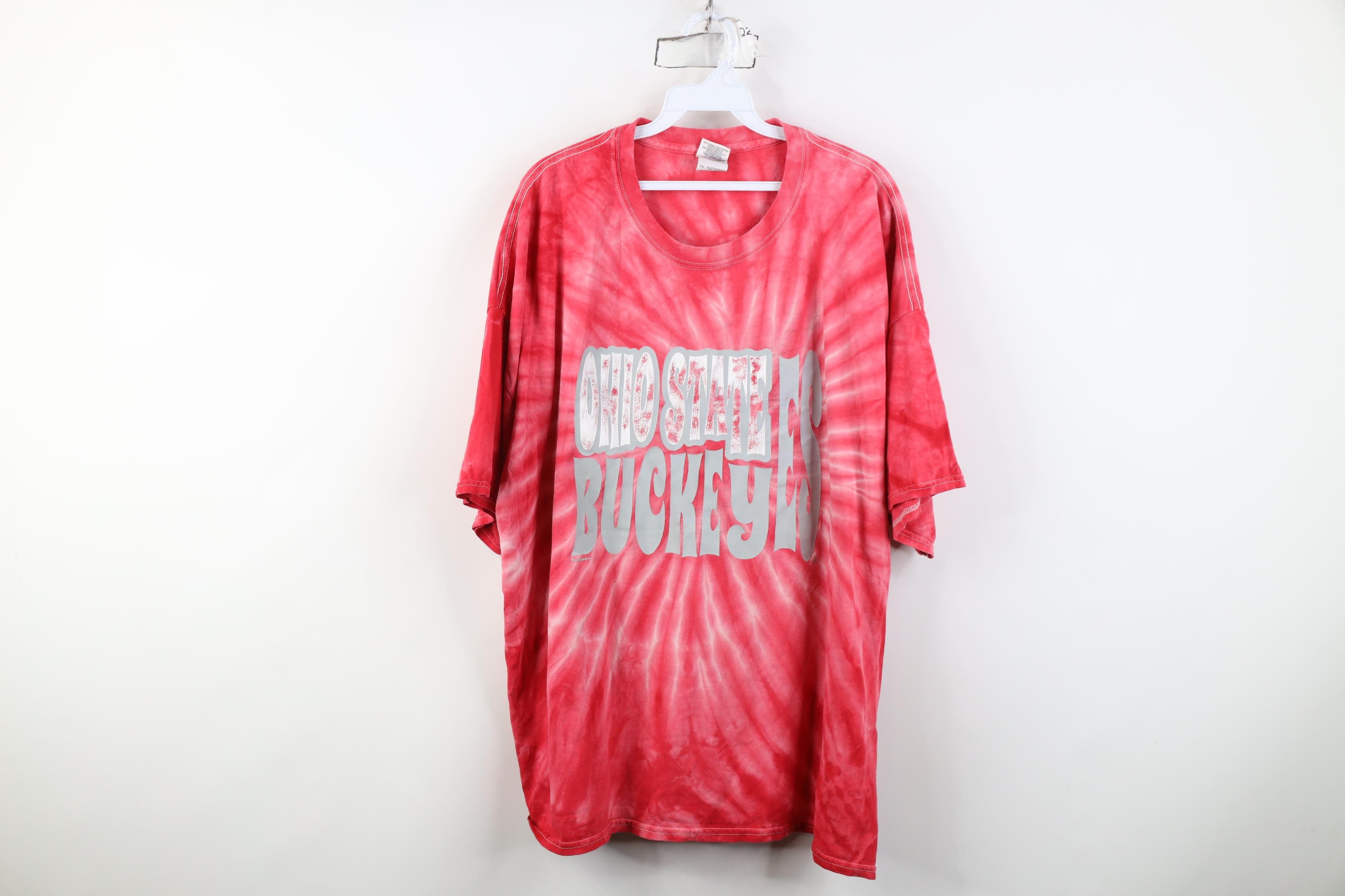 Vintage Vintage 90s Y2K Streetwear Ohio State University T-Shirt Red Size US XXL / EU 58 / 5 - 1 Thumbnail