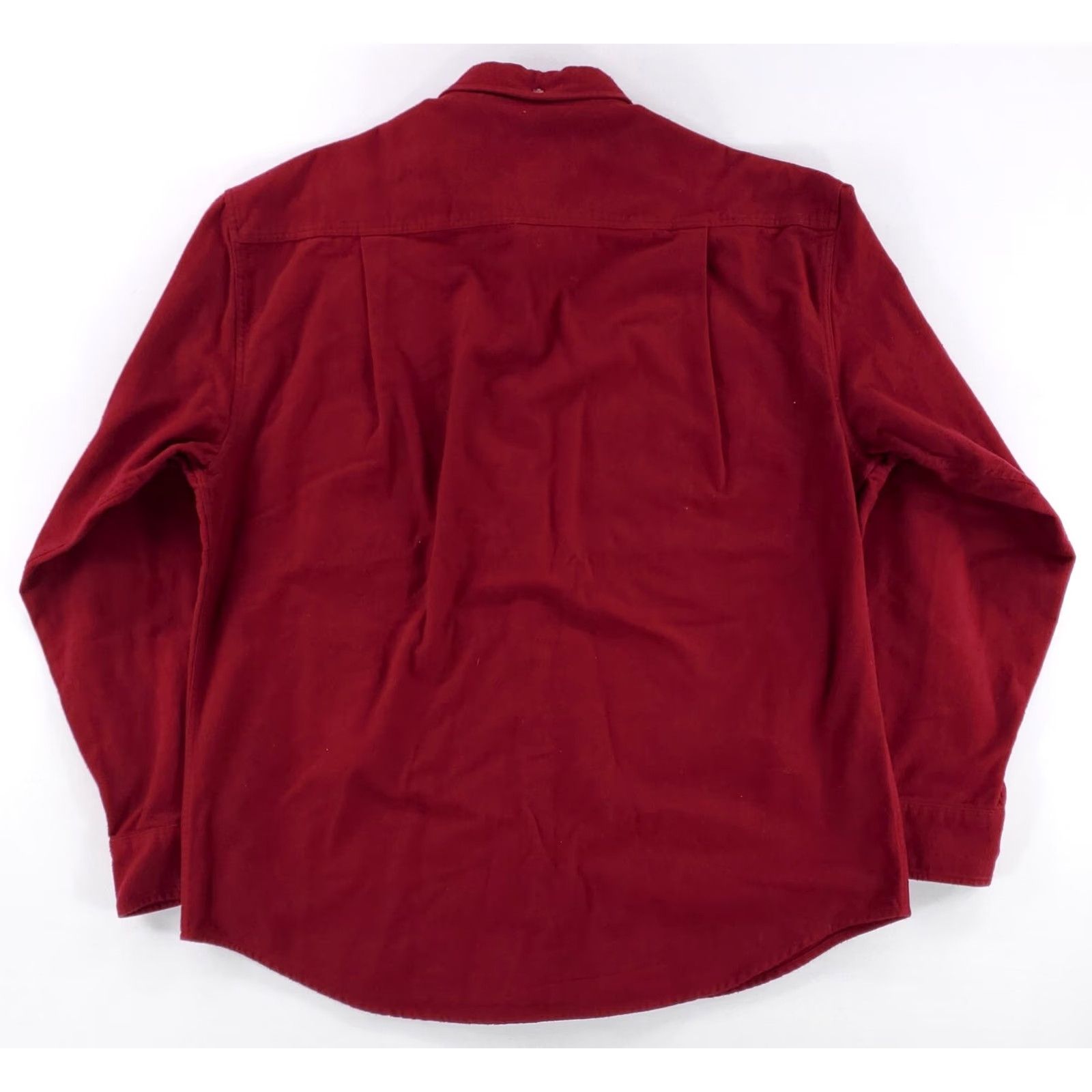 Vintage Cabela's Shirt Button-Up Red Long Sleeve Mens L Deerskin Soft Chamois Size US L / EU 52-54 / 3 - 3 Thumbnail