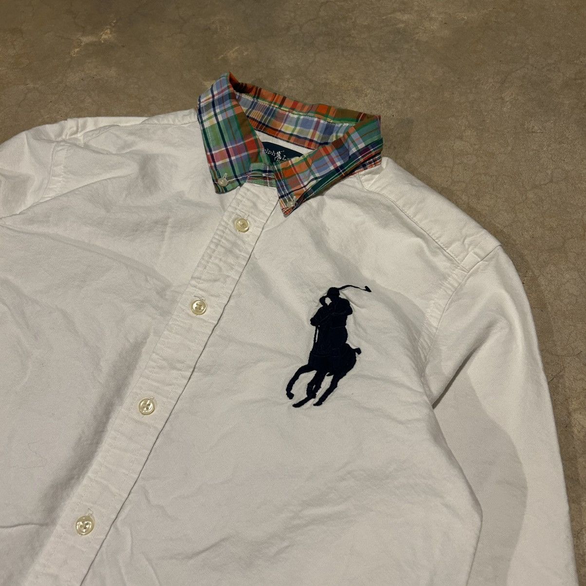 Polo Ralph Lauren Crazy Vintage Y2K Polo Ralph Lauren Big Pony Madras Shirt Size US S / EU 44-46 / 1 - 3 Thumbnail