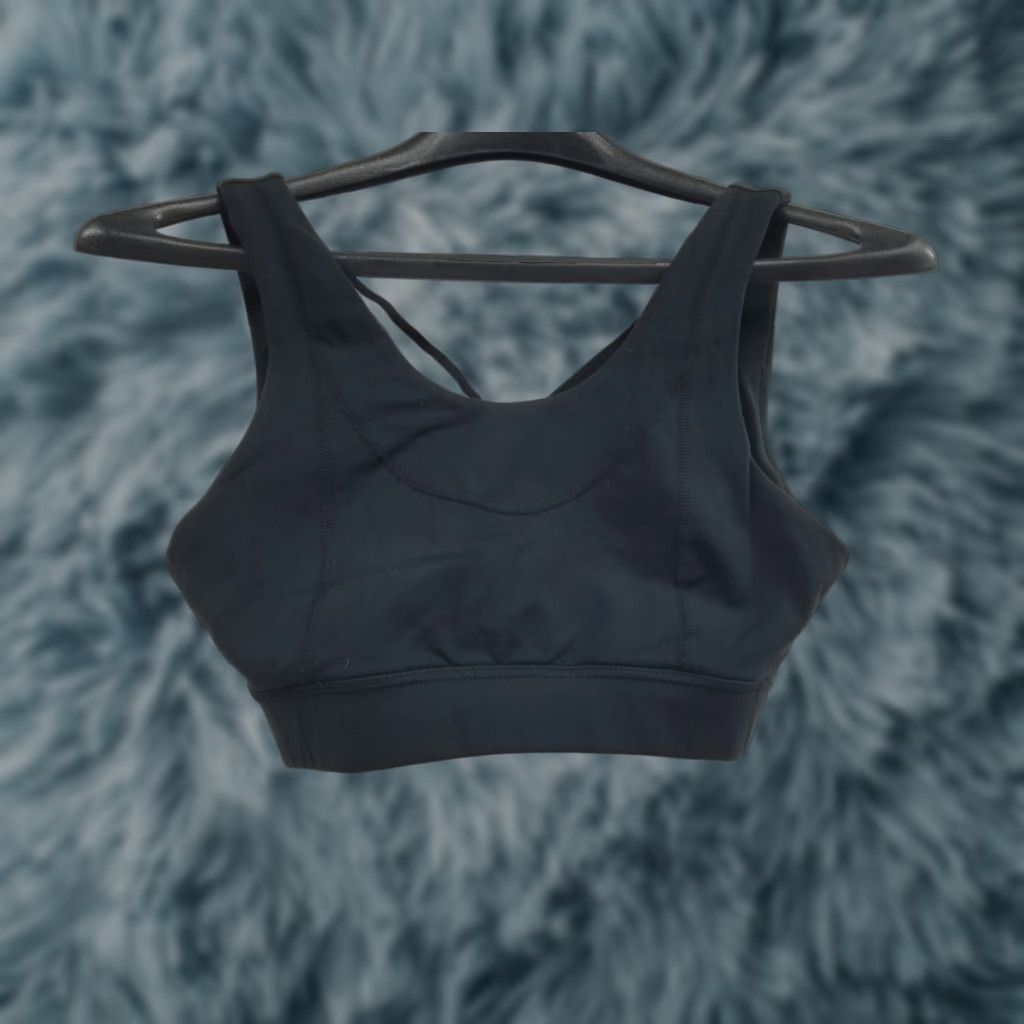Vintage Glyder Women's Black Incline Sports Bra XS Jazzercise Size XS Wireless Nylon Blend Activewear Size ONE SIZE - 1 Thumbnail