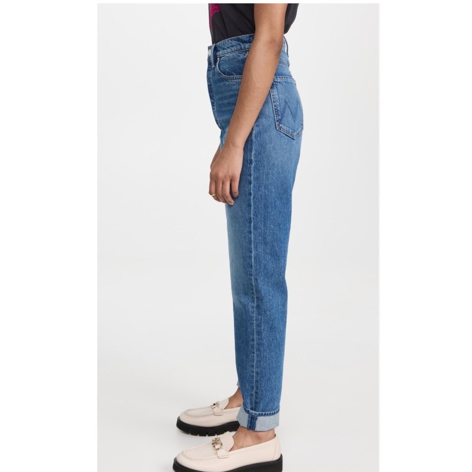 MOTHER NEW MOTHER SUPERIOR The Tune Up Hover Cuff Jean - 25 - $258 Size 25" / US 0 / IT 36 - 6 Thumbnail