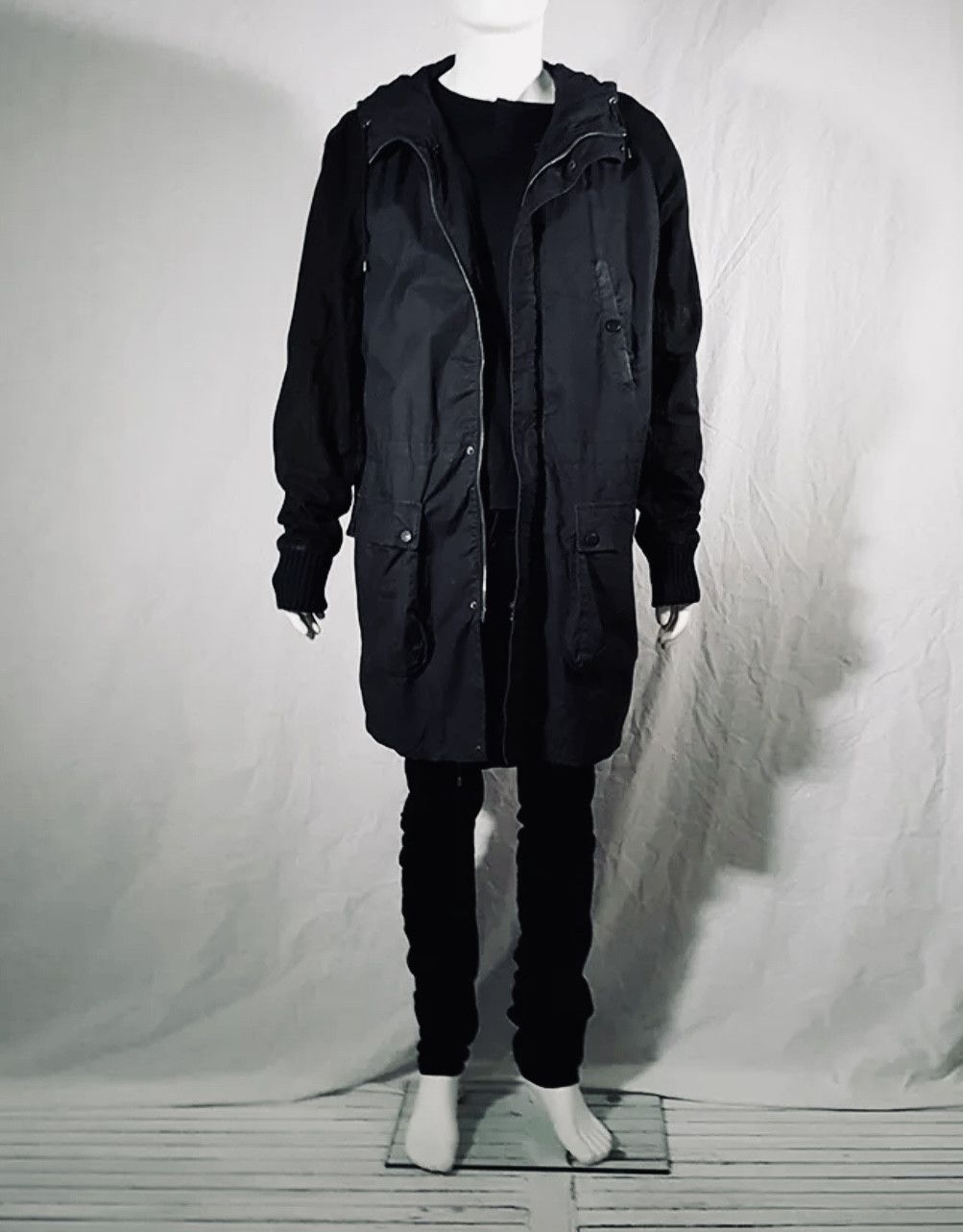 Damir Doma × Silent By Damir Doma Chiron Fishtail zip Parka hooded jacket coat - not leather Size US XL / EU 56 / 4 - 10 Thumbnail