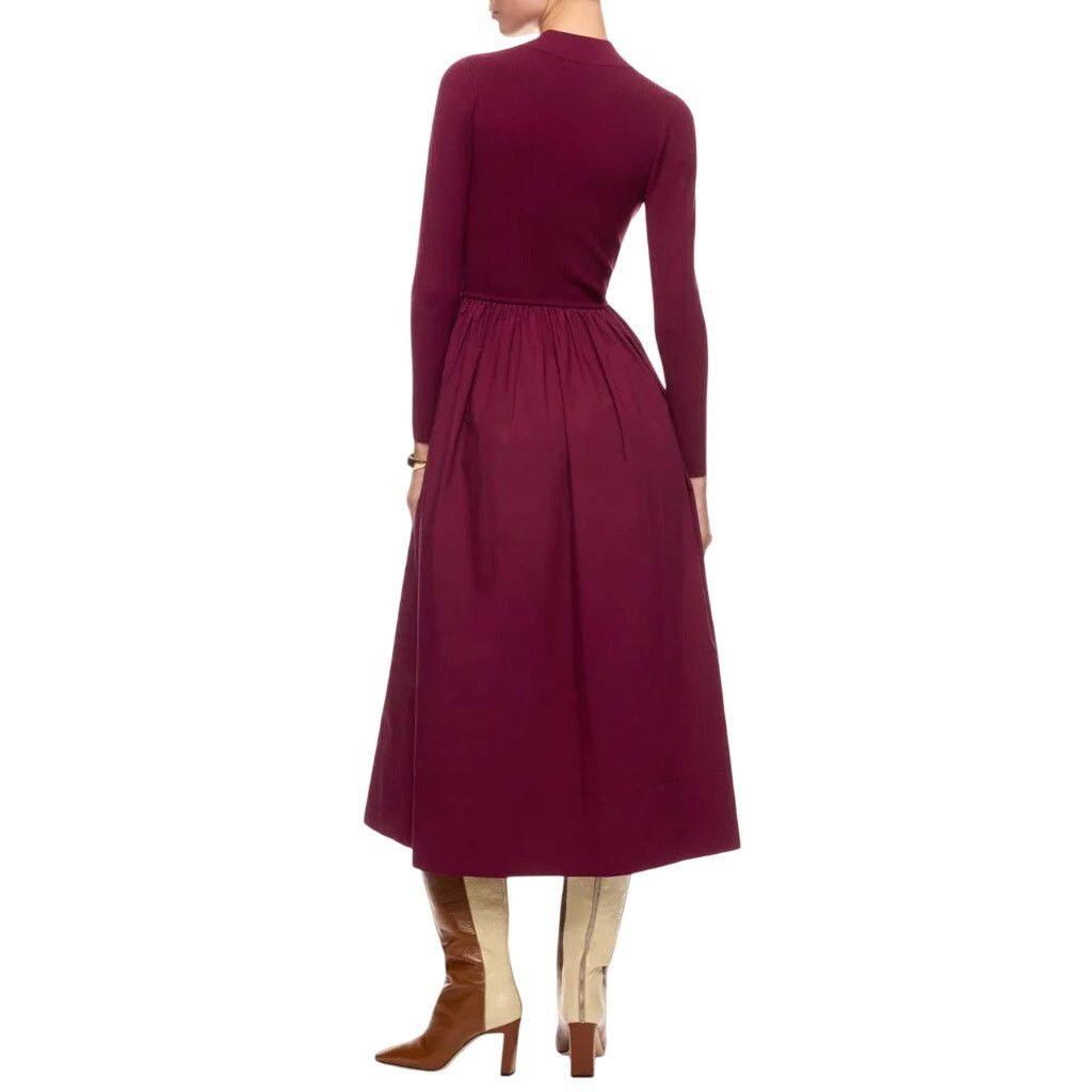 Marie Oliver Marie Oliver The Barrett Dress in Burgundy, Size XS Size XS / US 0-2 / IT 36-38 - 3 Thumbnail