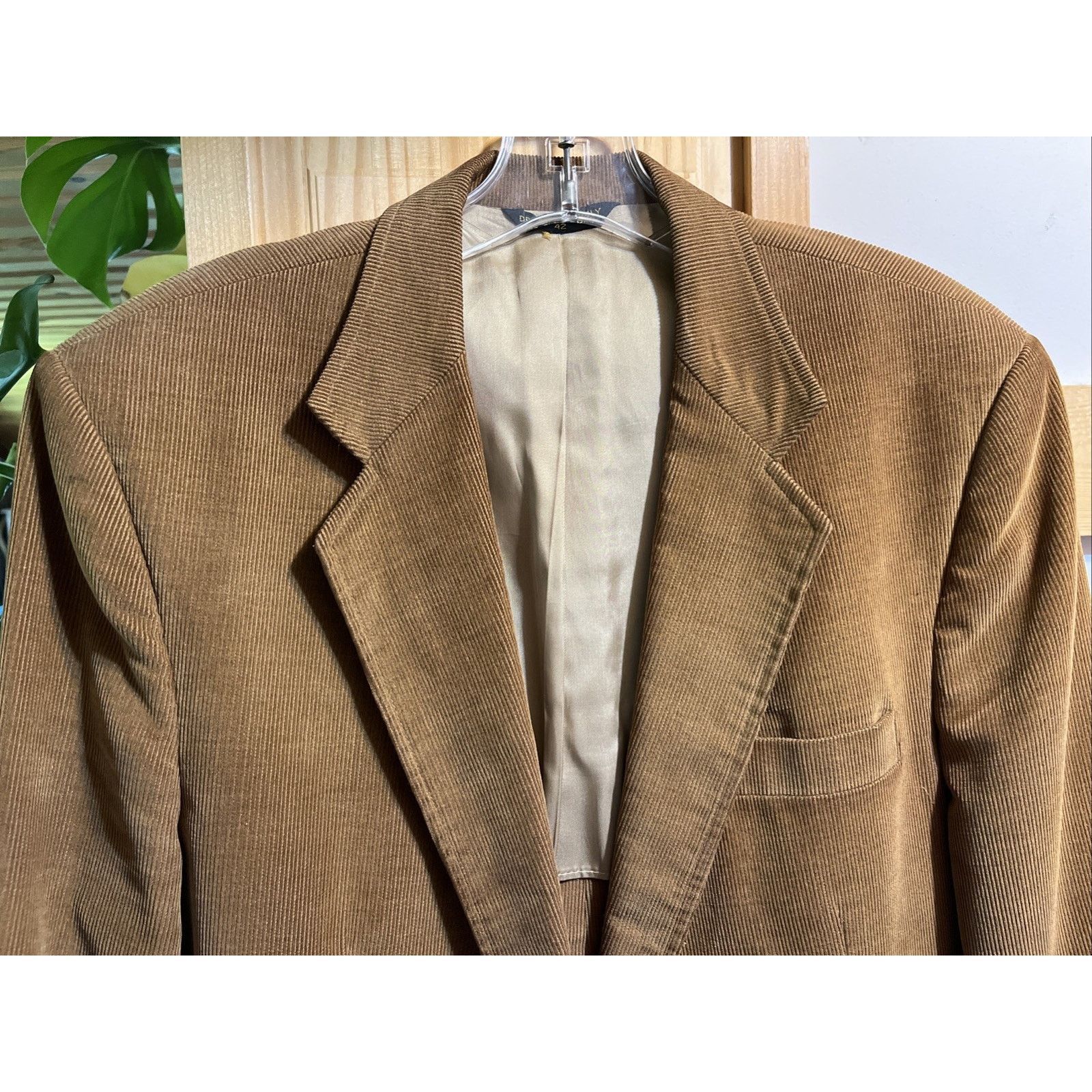 Haggar Vintage Haggar Men’s 42R L Brown Corduroy 100% Cotton Jacket Size 42R - 2 Thumbnail