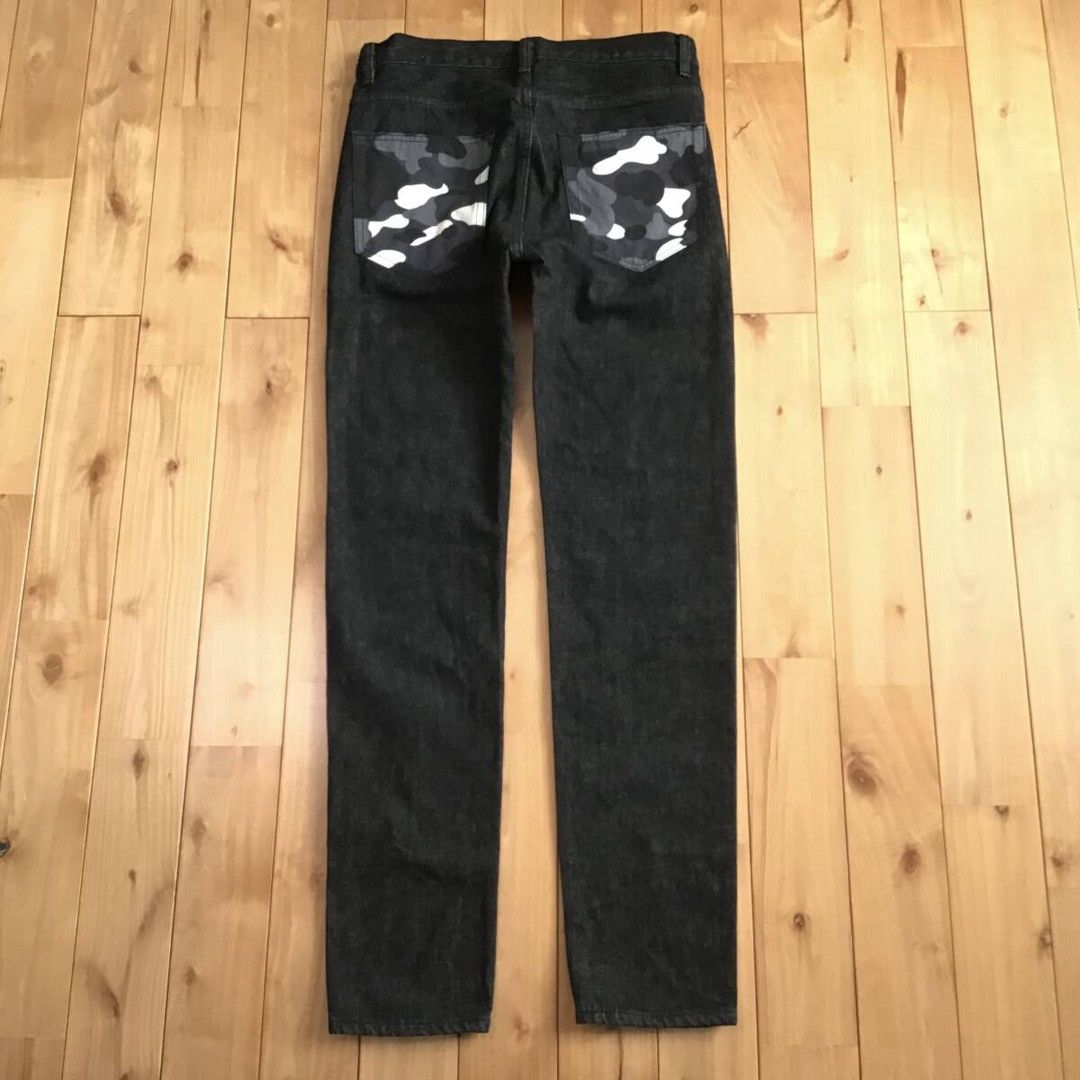 Bape 💫Glow in the dark💫 BAPE City Camo Black Denim Pants ★size S Size US 30 / EU 46 - 3 Thumbnail