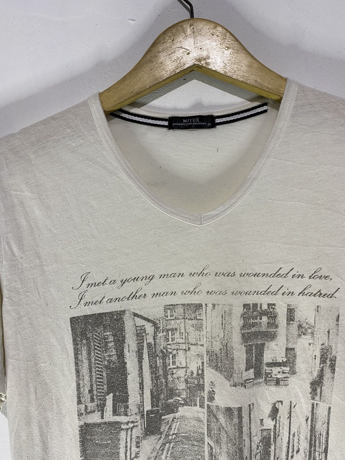 20471120 × Hysteric Glamour × Japanese Brand Japanese mitex poem tshirt Size US M / EU 48-50 / 2 - 2 Thumbnail