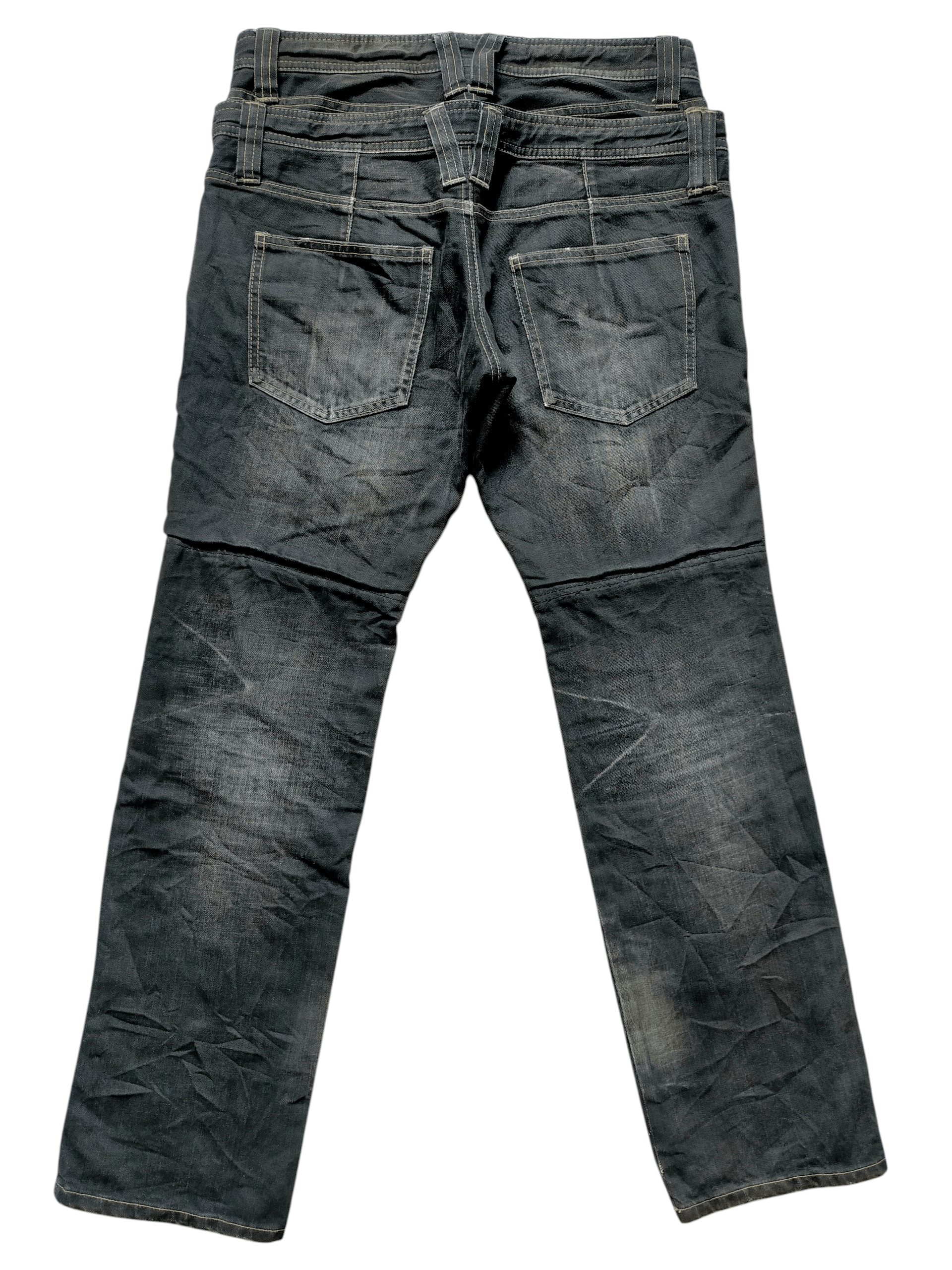 PPFM PPFM Double Waist Japan Black Jeans Size US 32 / EU 48 - 2 Thumbnail
