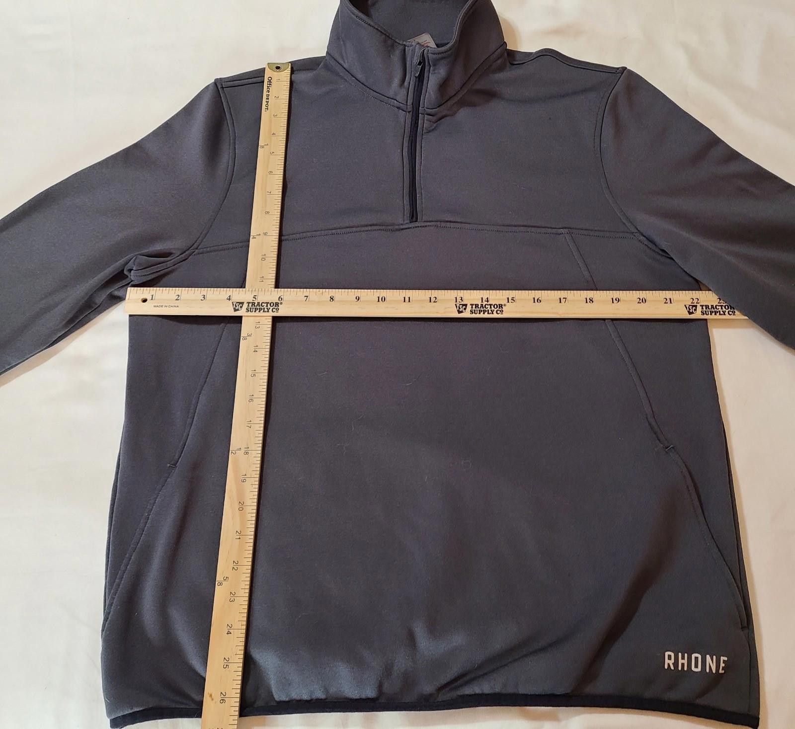Rhone Rhone Sweater Mens Sz Large Gray Pullover Sweatshirt 1/4 Zip Size US L / EU 52-54 / 3 - 1 Thumbnail