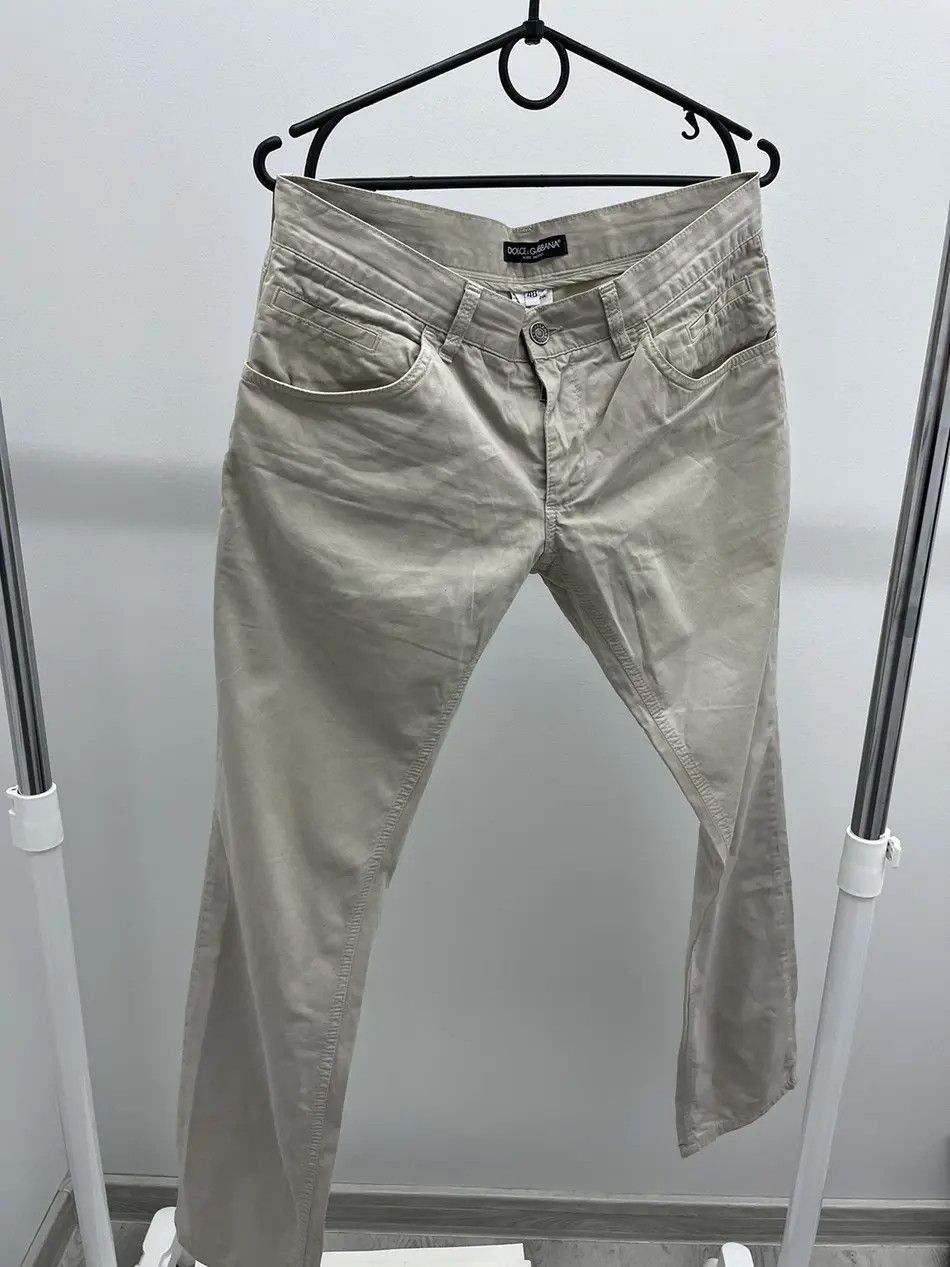 Dolce & Gabbana Dolce & Gabbana Pocket Logo Chino Pants Size US 30 / EU 46 - 1 Thumbnail