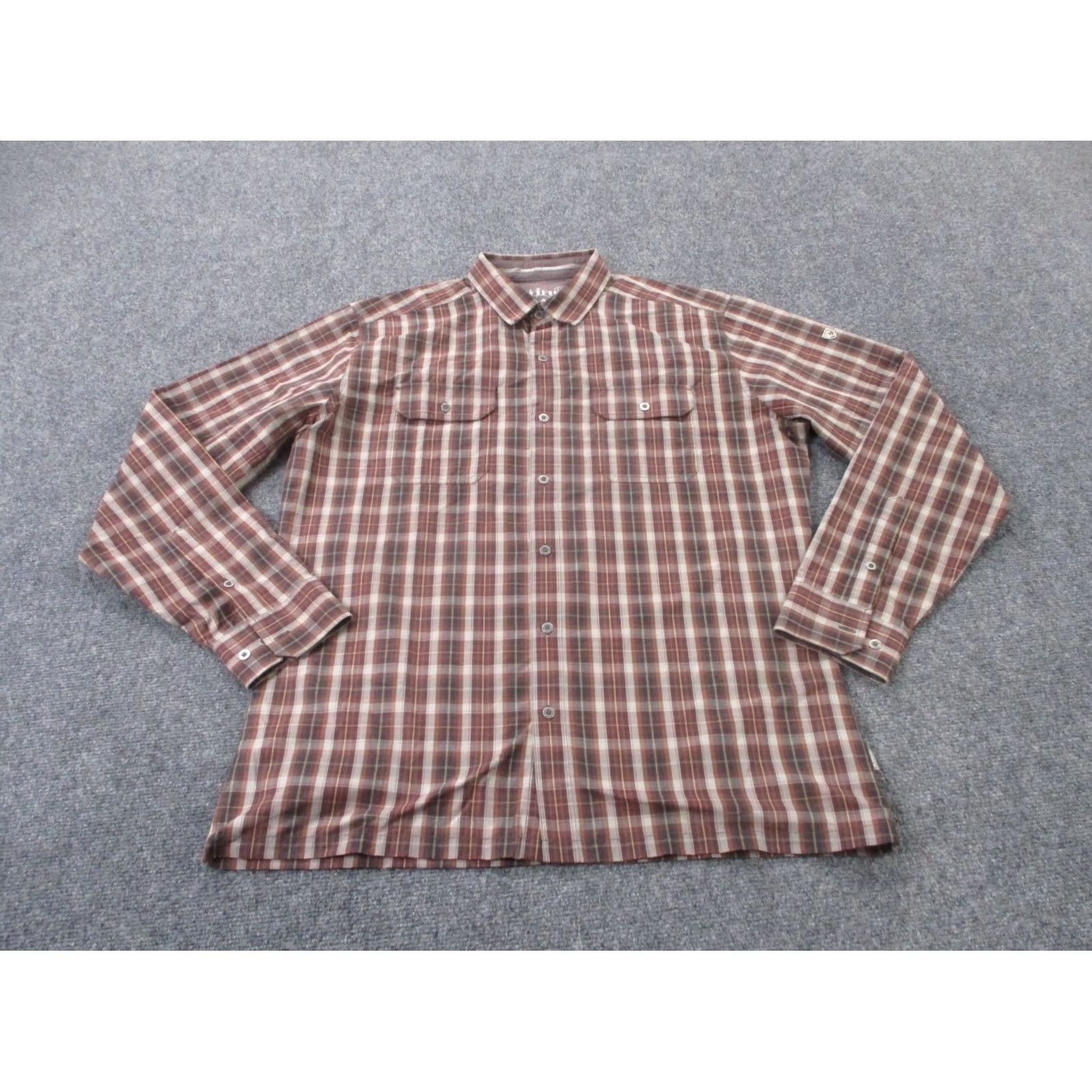 Vintage Kuhl Shirt Mens L Red Plaid Lightweight Work Outdoors Western Button-Up Size US L / EU 52-54 / 3 - 2 Thumbnail