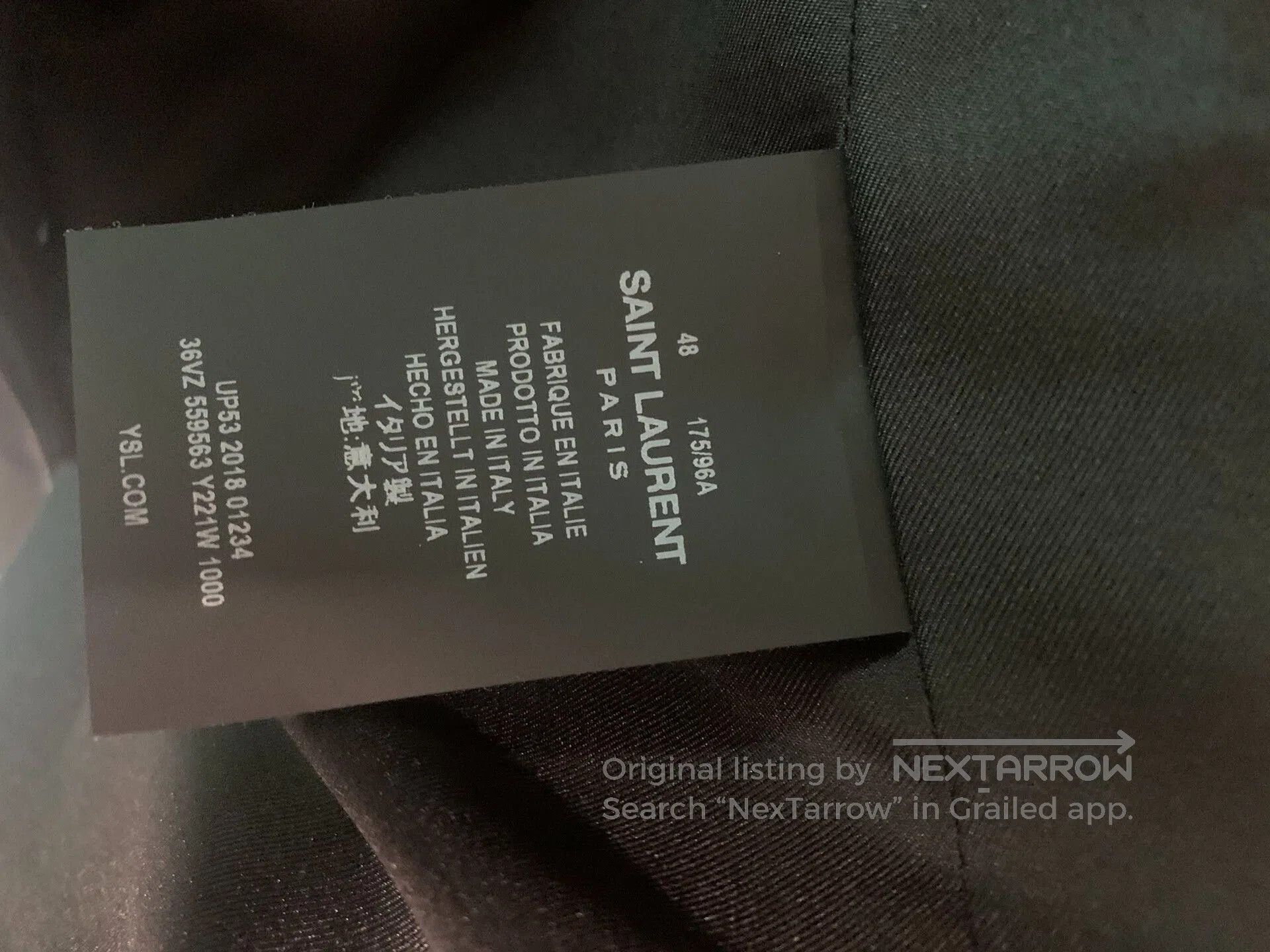 Saint Laurent Paris elegant black tailored double-breasted blazer. Size US L / EU 52-54 / 3 - 6 Thumbnail