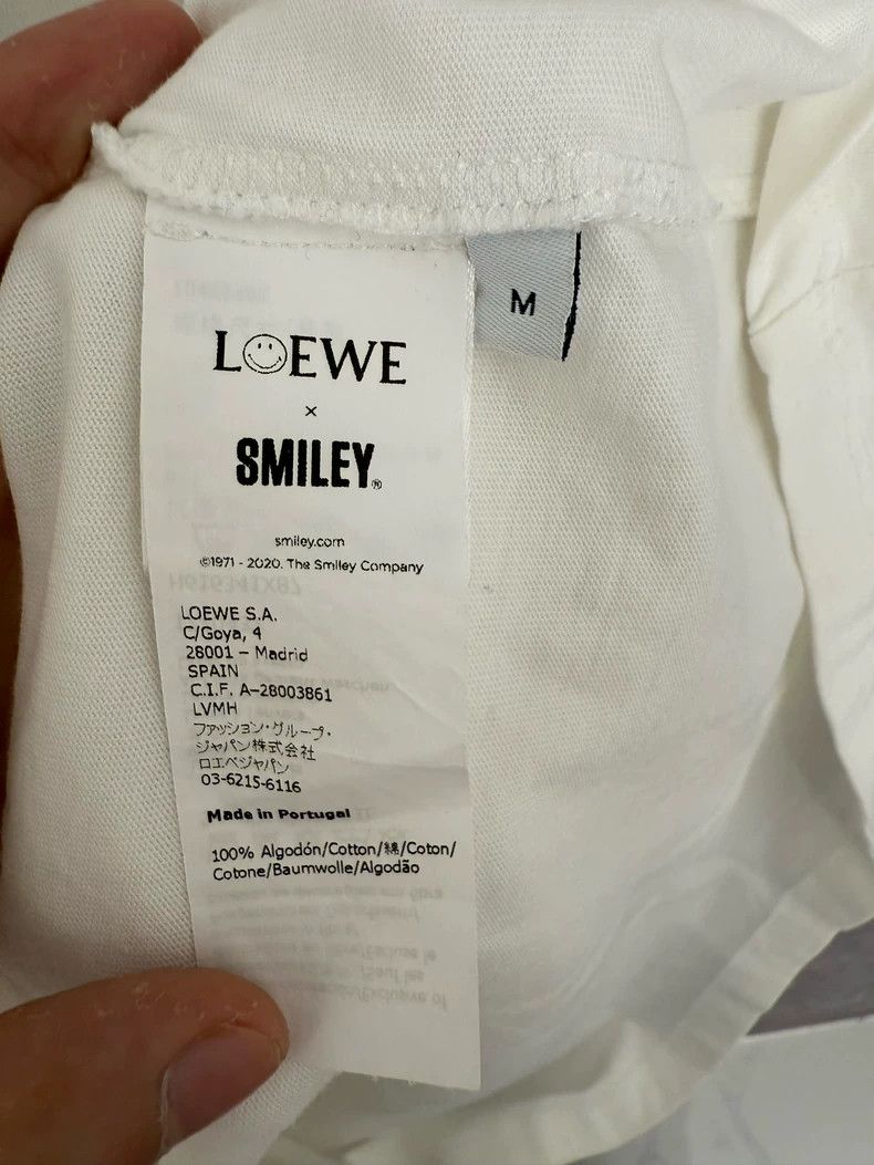 Loewe LOEWE Smiley Printed Short Sleeve T-Shirt, Size M Size M / US 6-8 / IT 42-44 - 4 Thumbnail