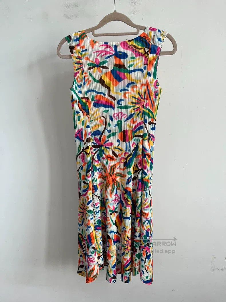 Issey Miyake Issey Miyake Color-Block Mini Dress Size M / US 6-8 / IT 42-44 - 2 Thumbnail