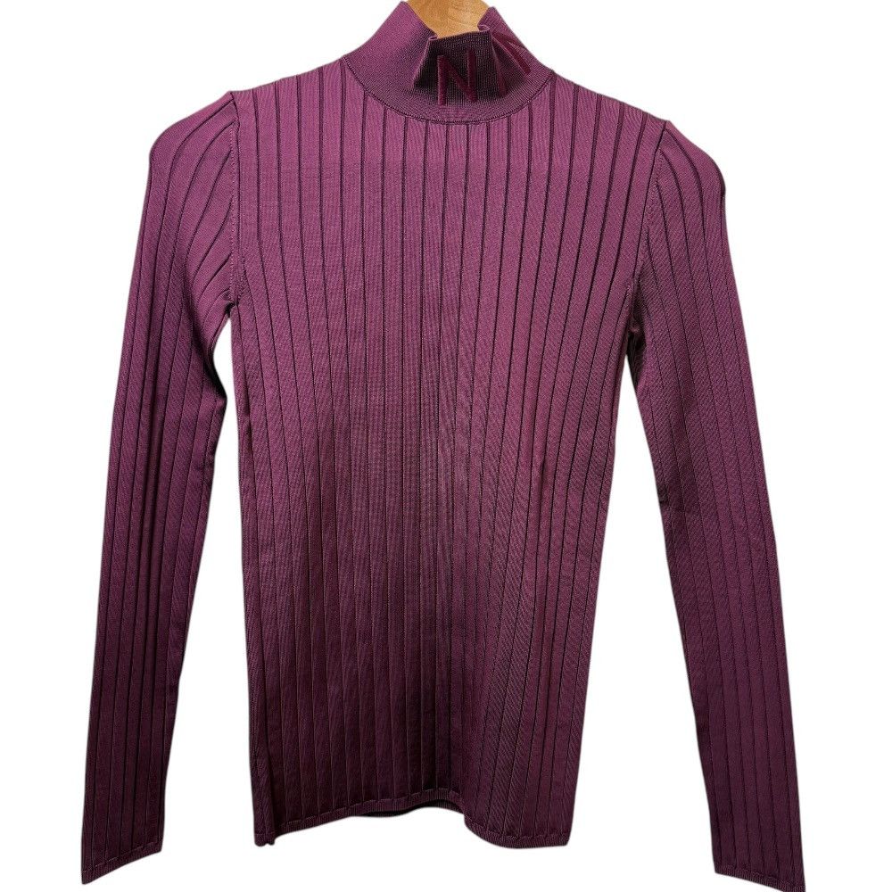 Other Other Nina Ricci Logo Embroidery High Neck Rib Knit Top Others Tops DUTY FREE for USA Size ONE SIZE - 1 Thumbnail