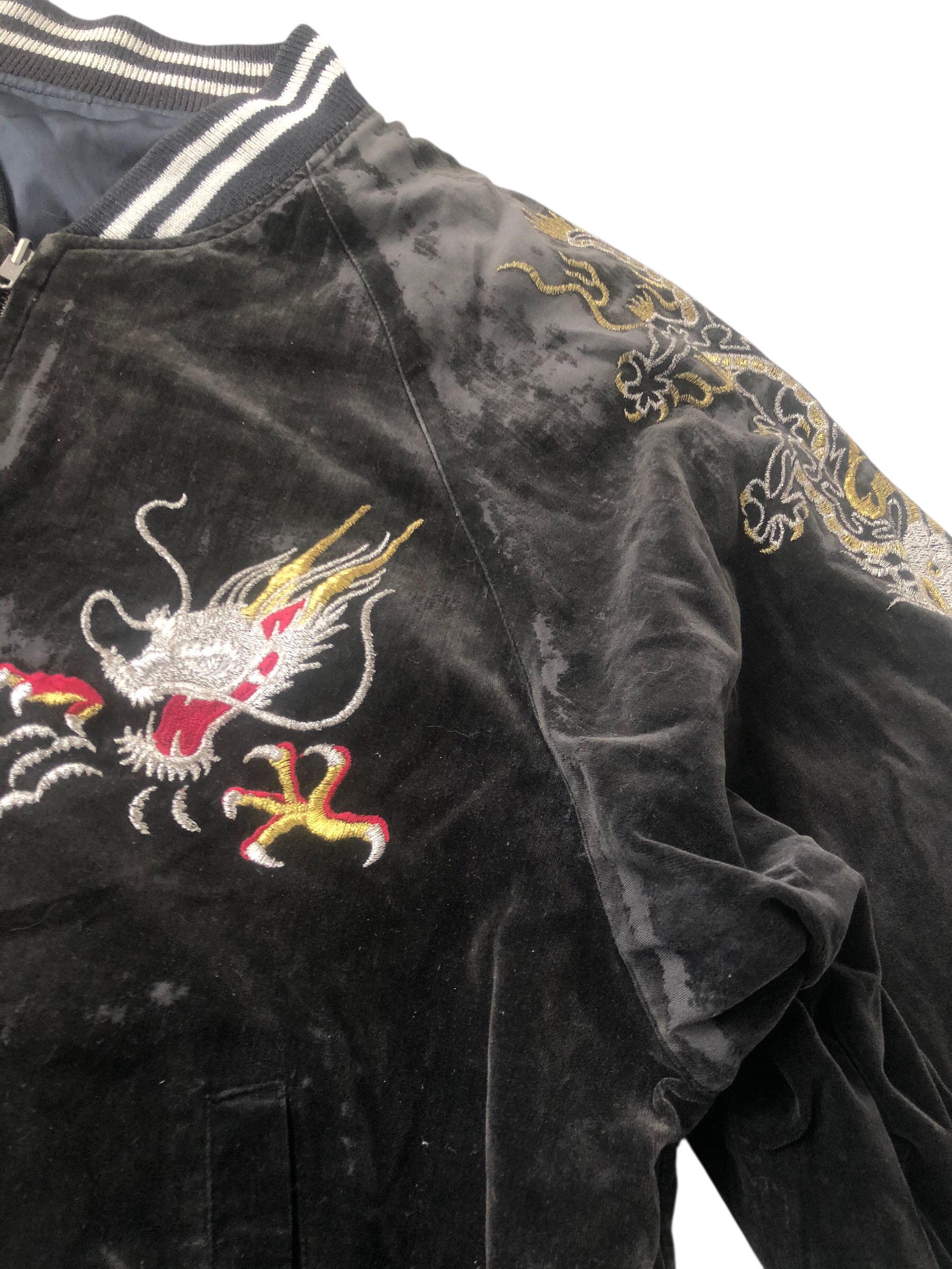 Japanese Brand 🔥Reversible SUKAJAN SOUVENIR YOKOSUKA Japan Jacket Velvet Size US L / EU 52-54 / 3 - 10 Thumbnail