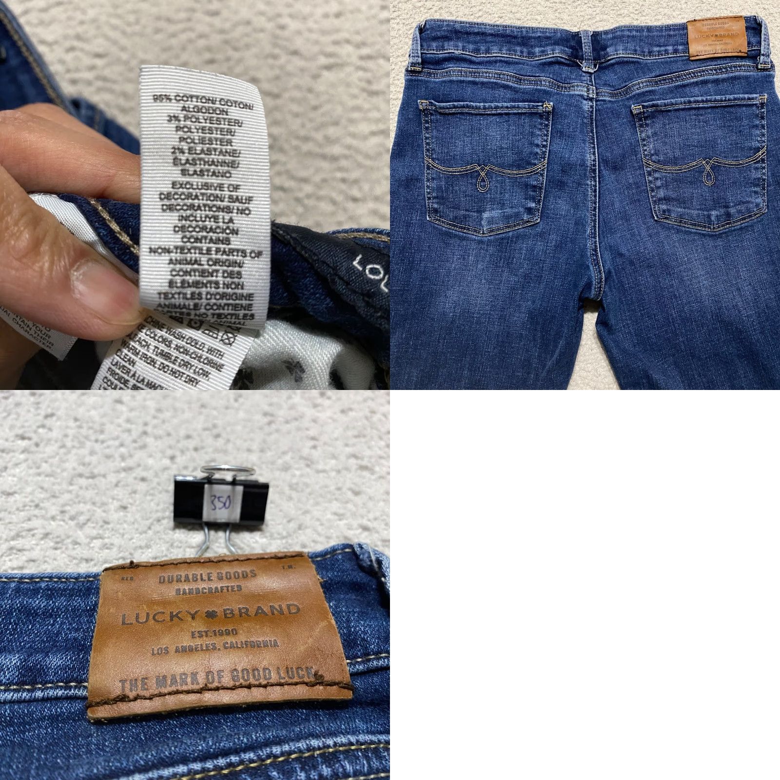 Lucky Brand Lucky Brand Jeans Womens 8 Blue Denim Dark Wash Skinny Crop Mid Rise 5-Pocket Stretch Inseam 25.5 Dark Wash Volume Lolita Skinny Boyfriend? Size 30" / US 8 / IT 44 - 9 Thumbnail