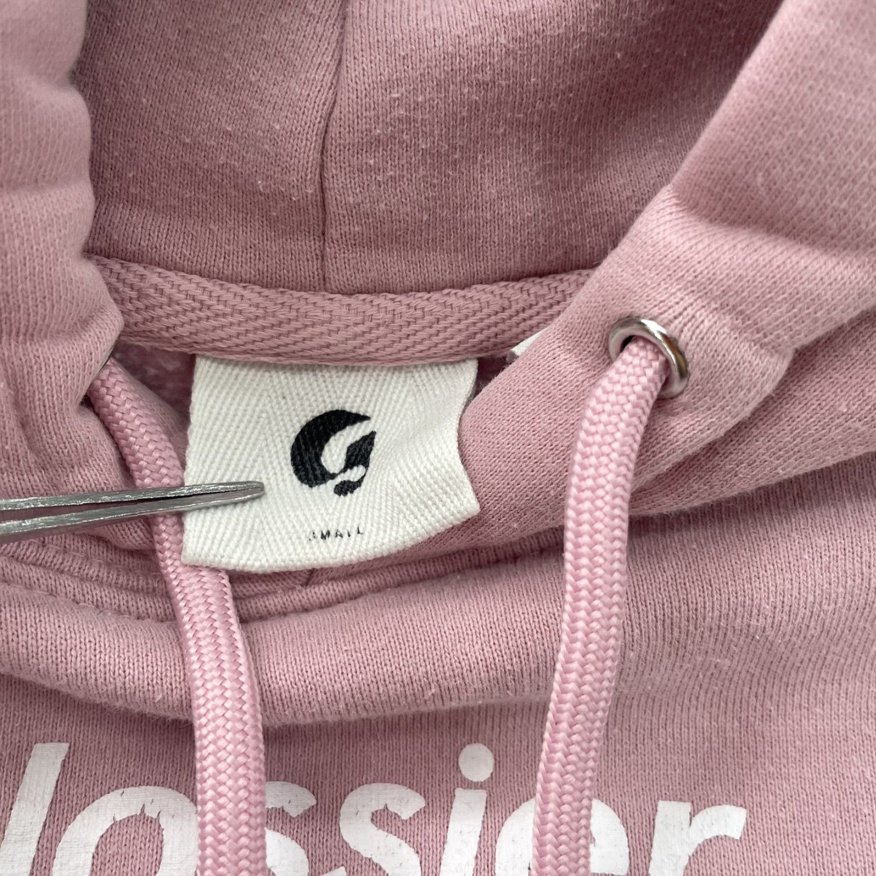 Vintage Glossier Hoodie Women Small Pink Streetwear Athleisure Minimalist Ballet Sweater Size S / US 4 / IT 40 - 3 Thumbnail