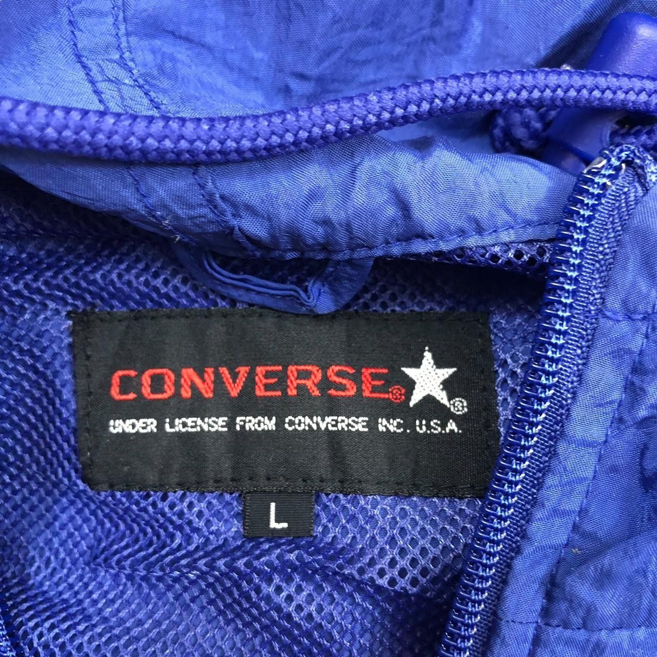 Converse CONVERSE BOSTON USA All Star Blue Hoodie Jacket Windbreaker Size L / US 10 / IT 46 - 5 Thumbnail