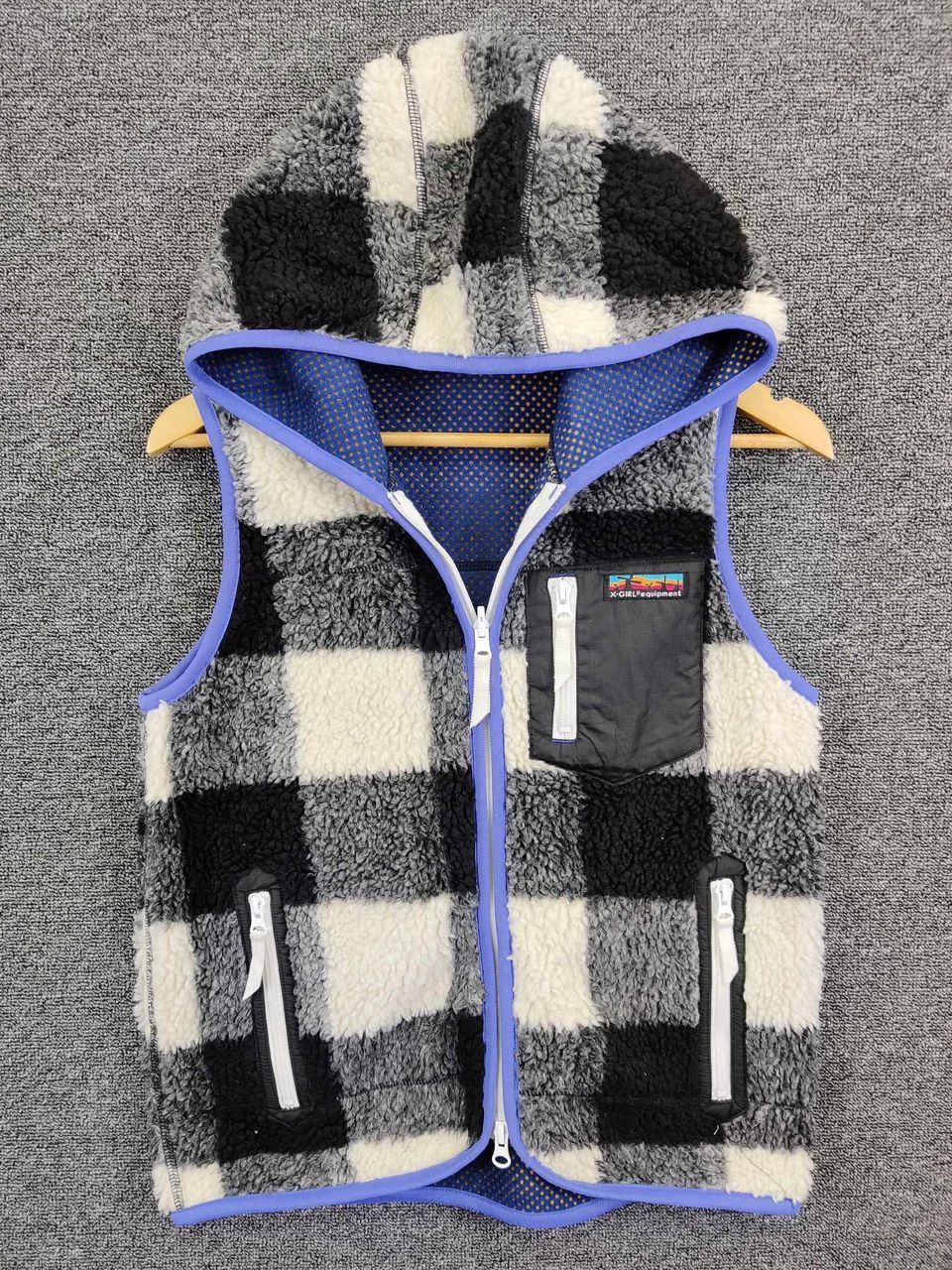 Vintage X-Girl Fleece Sherpa Outdoor Vest Size US S / EU 44-46 / 1 - 1 Thumbnail